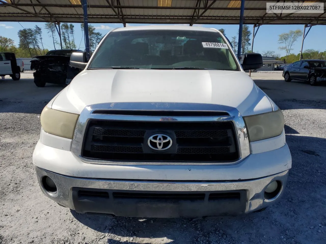 2011 Toyota Tundra Double Cab Sr5 VIN: 5TFRM5F12BX027087 Lot: 71426904