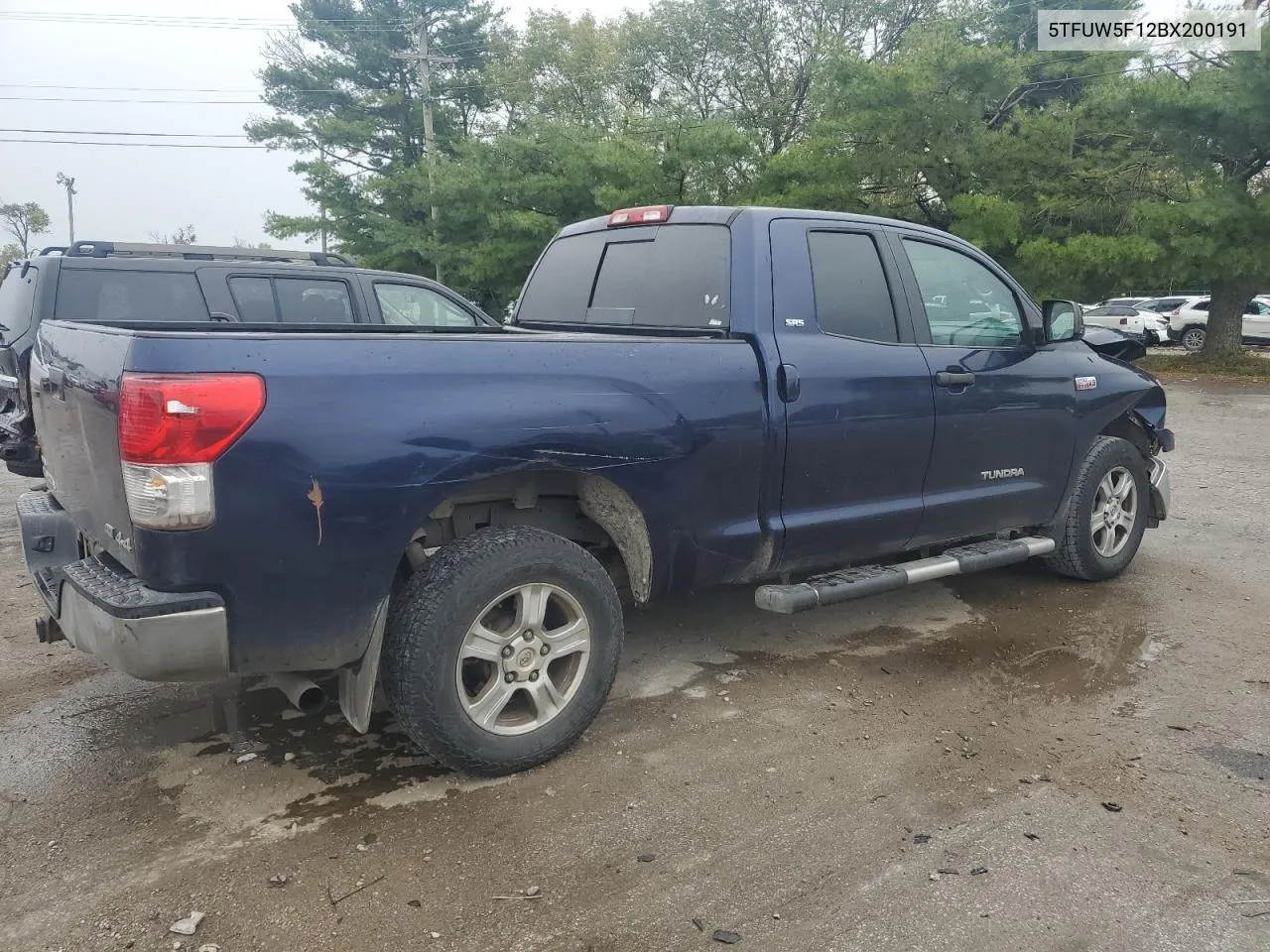 2011 Toyota Tundra Double Cab Sr5 VIN: 5TFUW5F12BX200191 Lot: 71609554