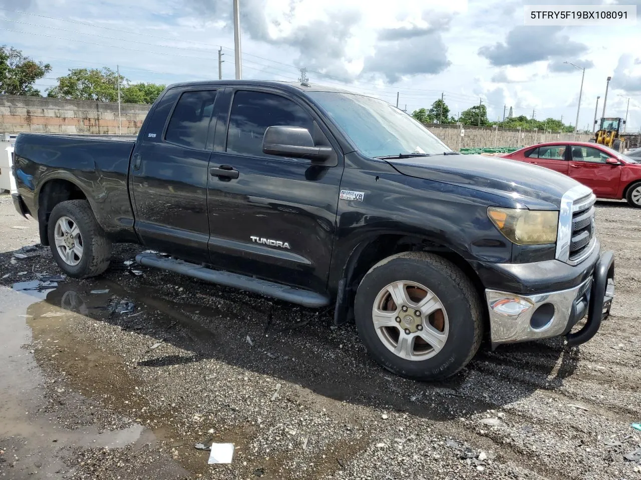 2011 Toyota Tundra Double Cab Sr5 VIN: 5TFRY5F19BX108091 Lot: 71705184