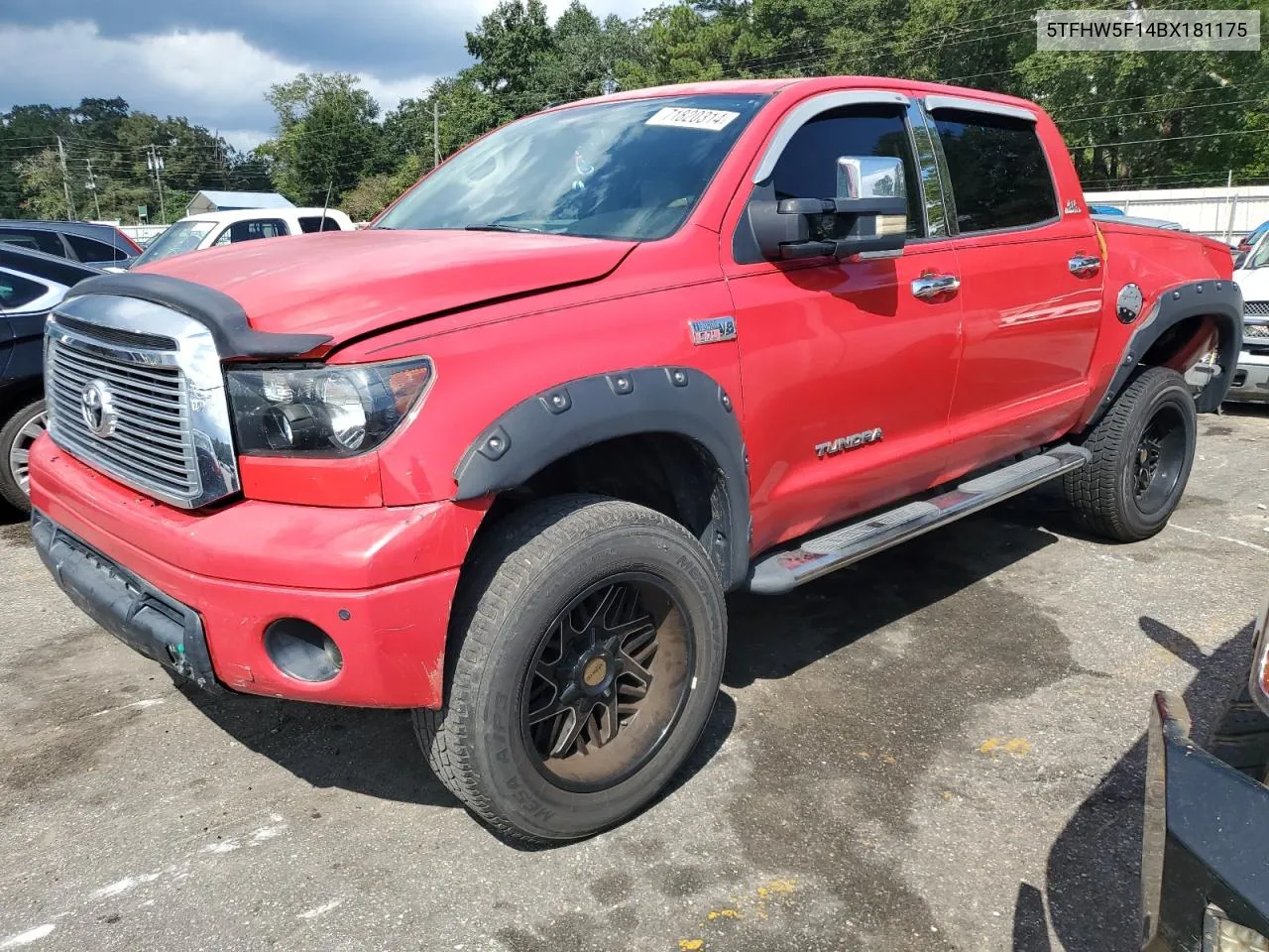 2011 Toyota Tundra Crewmax Limited VIN: 5TFHW5F14BX181175 Lot: 71820314