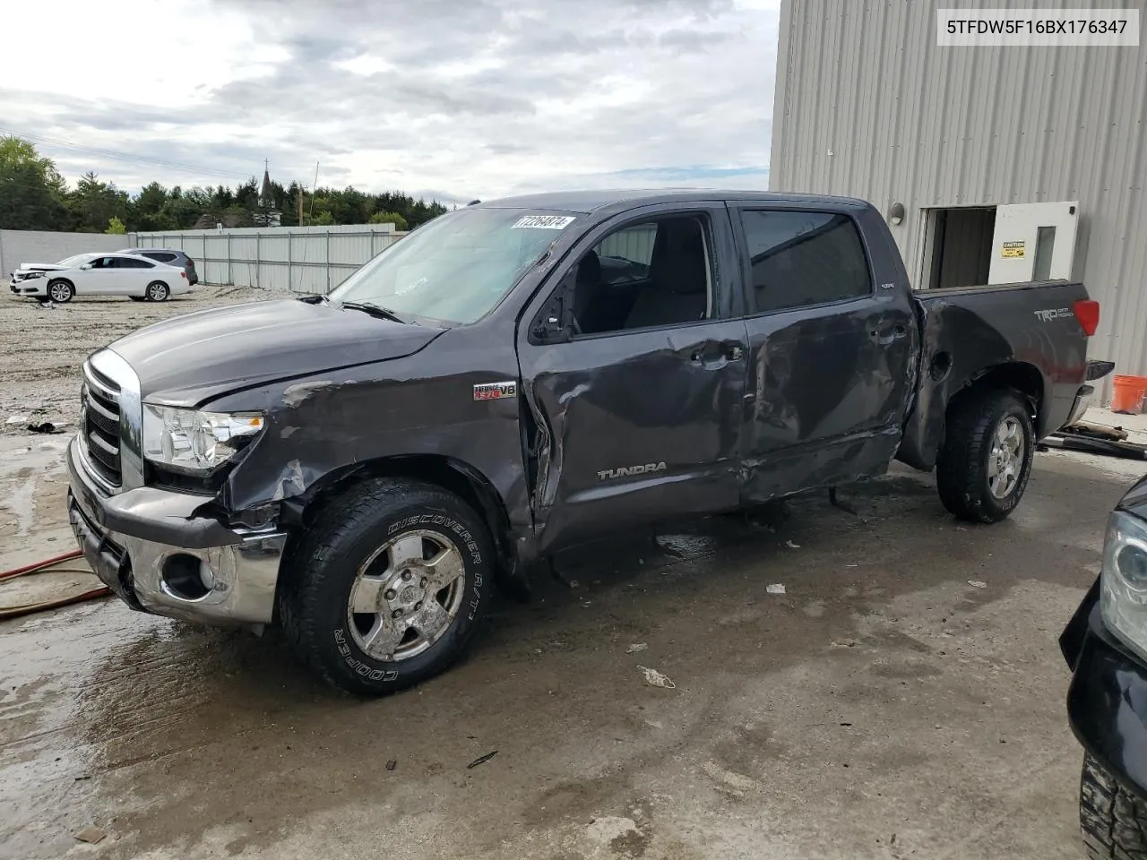 2011 Toyota Tundra Crewmax Sr5 VIN: 5TFDW5F16BX176347 Lot: 72264874