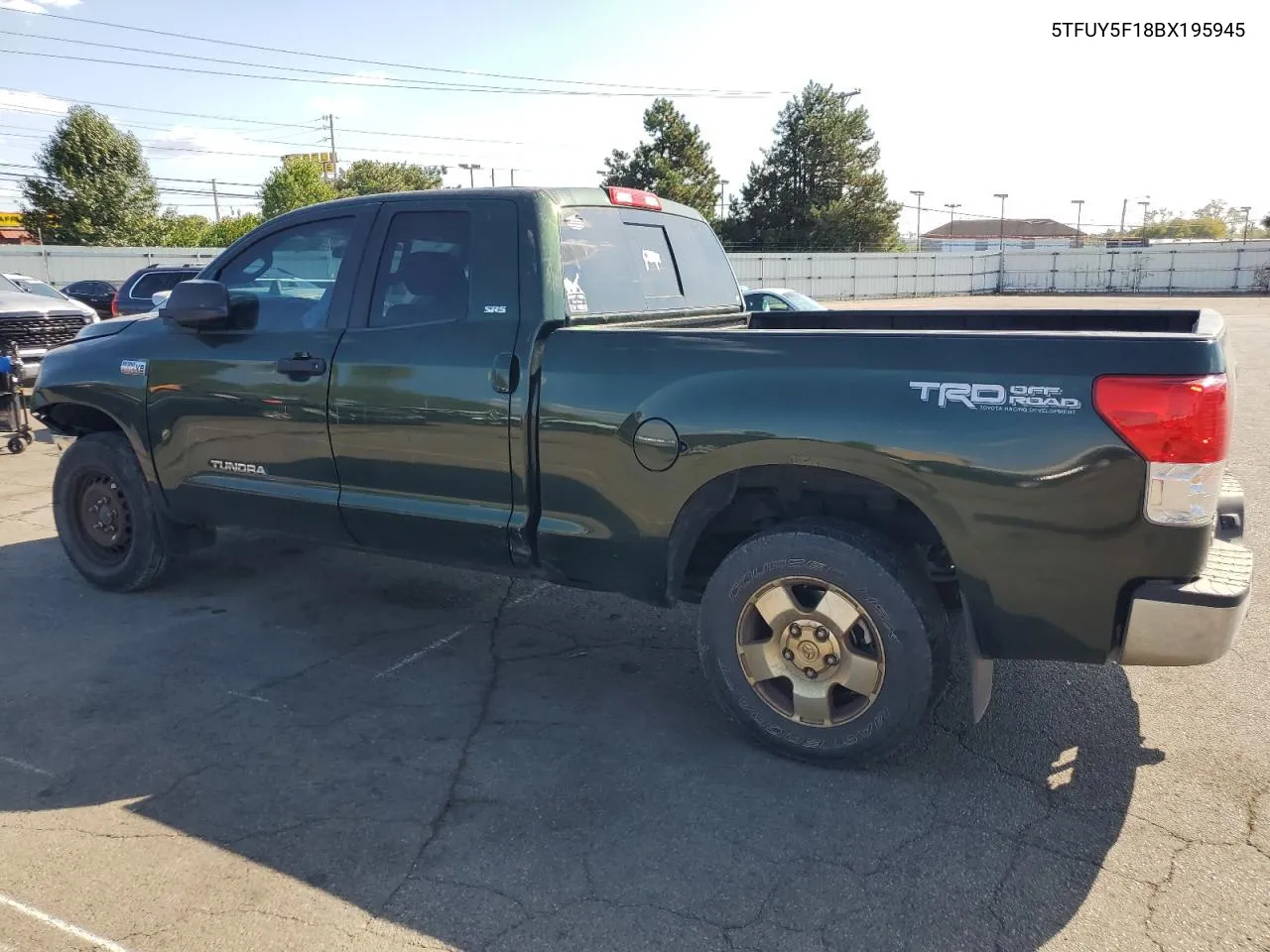 2011 Toyota Tundra Double Cab Sr5 VIN: 5TFUY5F18BX195945 Lot: 72439794