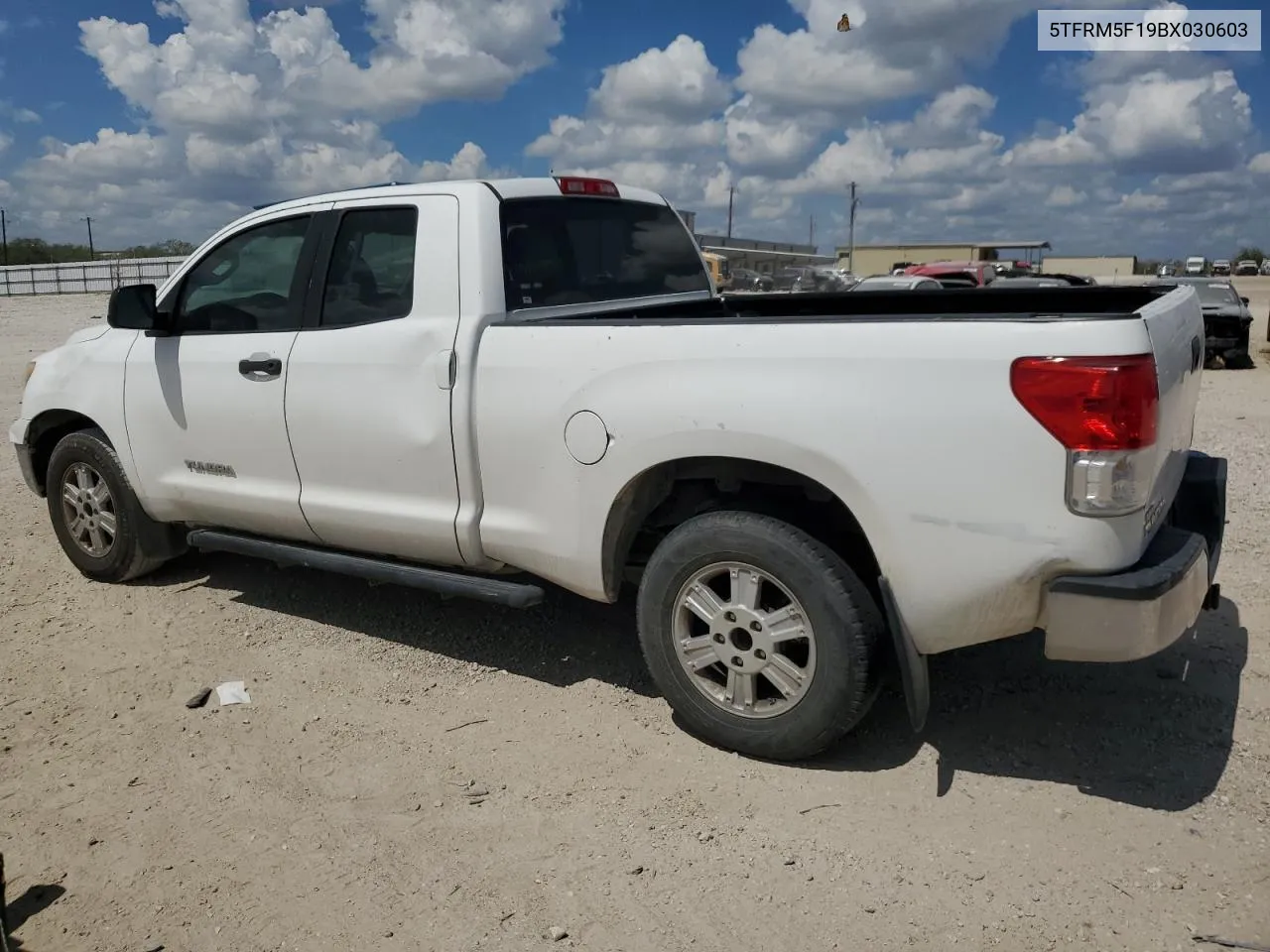 2011 Toyota Tundra Double Cab Sr5 VIN: 5TFRM5F19BX030603 Lot: 72557974