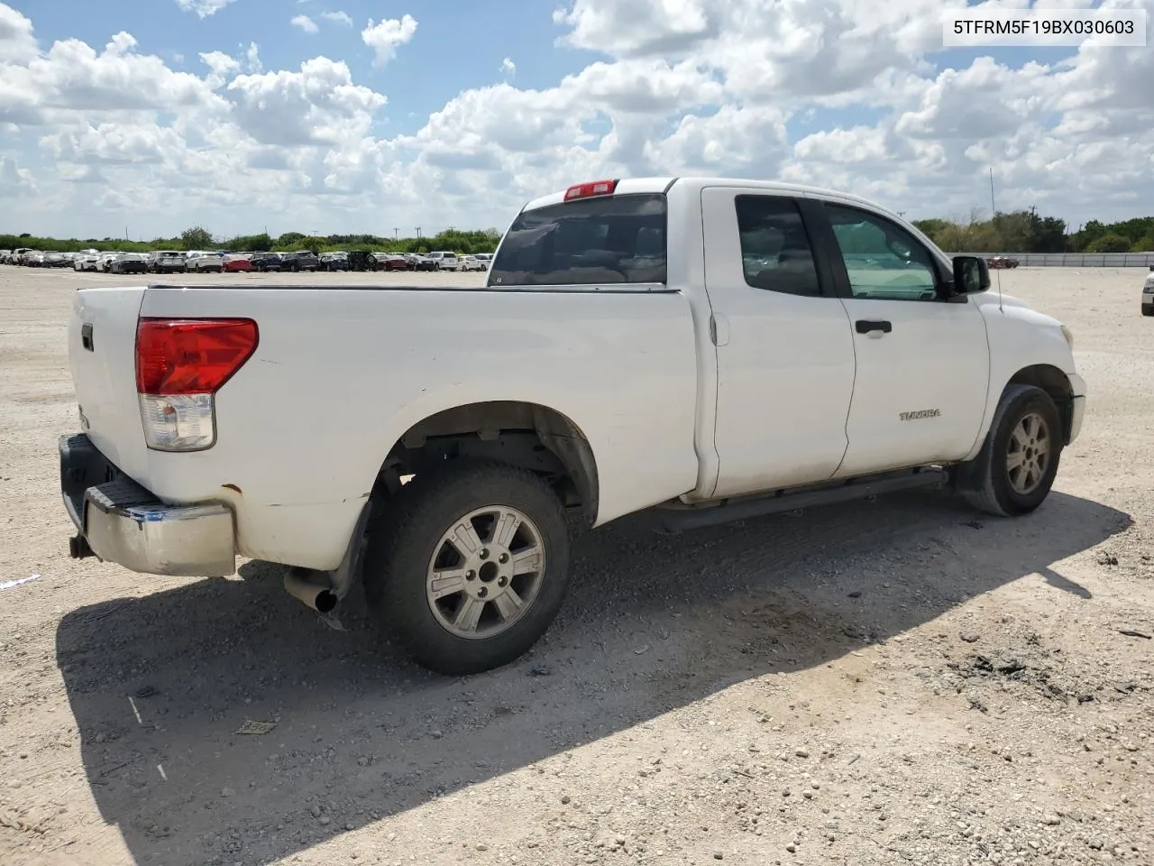 2011 Toyota Tundra Double Cab Sr5 VIN: 5TFRM5F19BX030603 Lot: 72557974