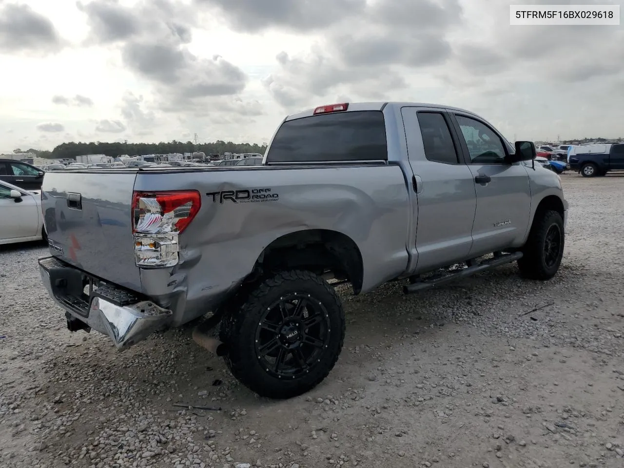 2011 Toyota Tundra Double Cab Sr5 VIN: 5TFRM5F16BX029618 Lot: 72706344