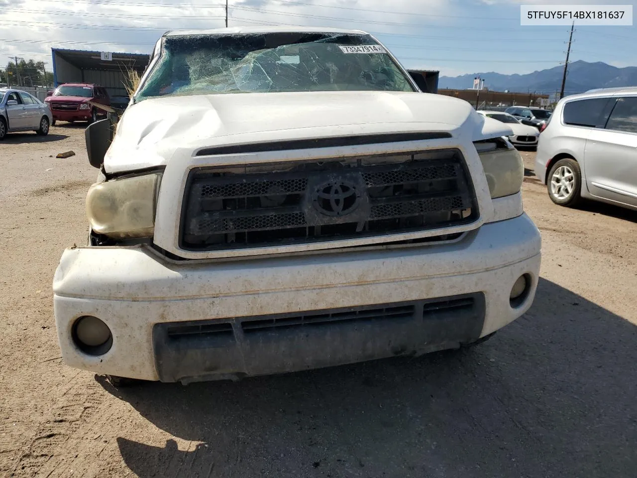 2011 Toyota Tundra Double Cab Sr5 VIN: 5TFUY5F14BX181637 Lot: 73347914