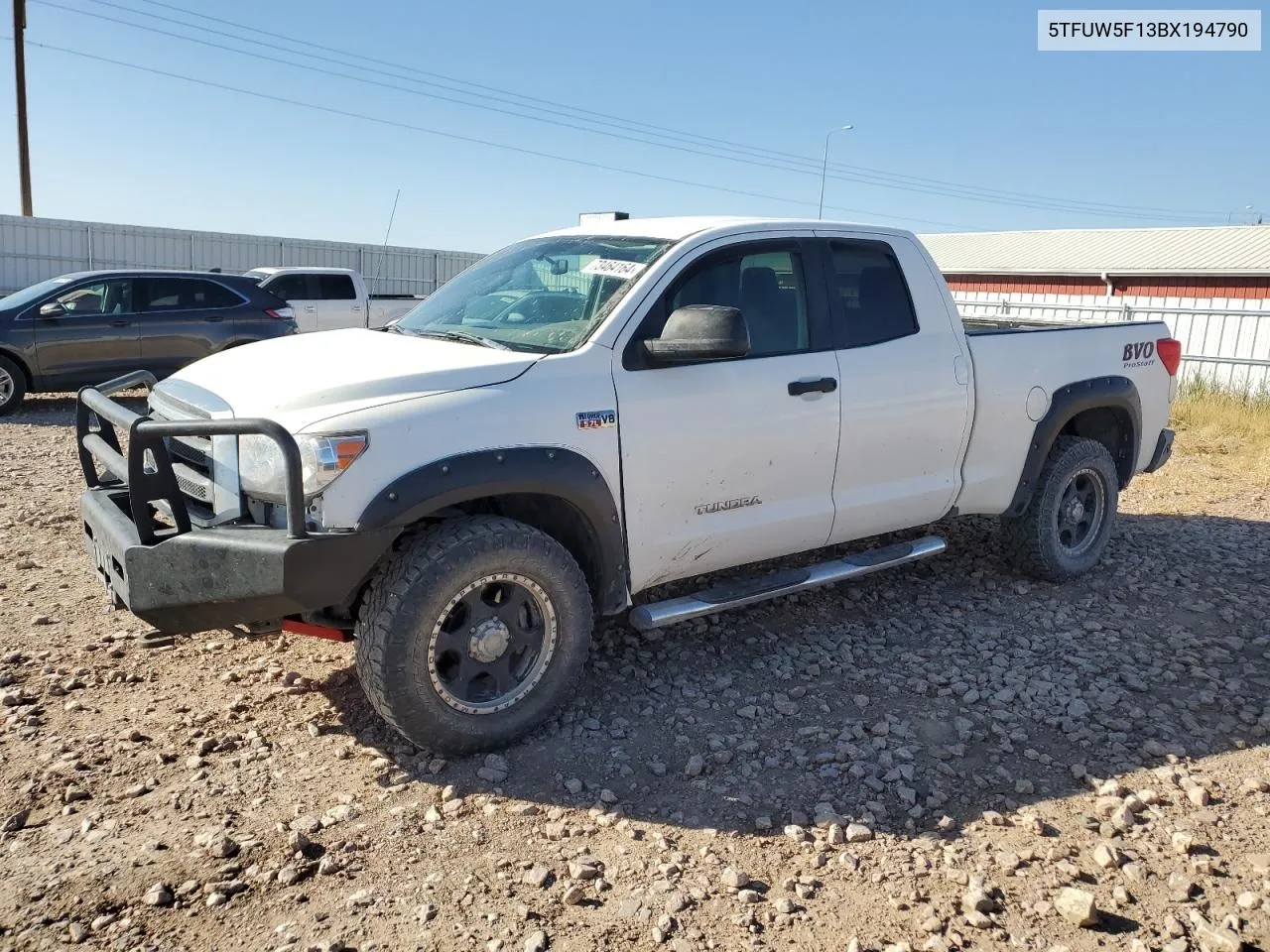 2011 Toyota Tundra Double Cab Sr5 VIN: 5TFUW5F13BX194790 Lot: 73464164