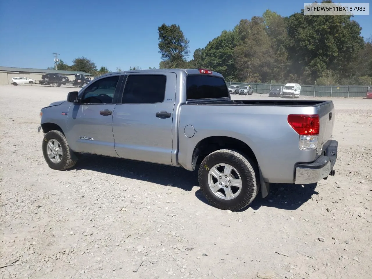 2011 Toyota Tundra Crewmax Sr5 VIN: 5TFDW5F11BX187983 Lot: 74264054