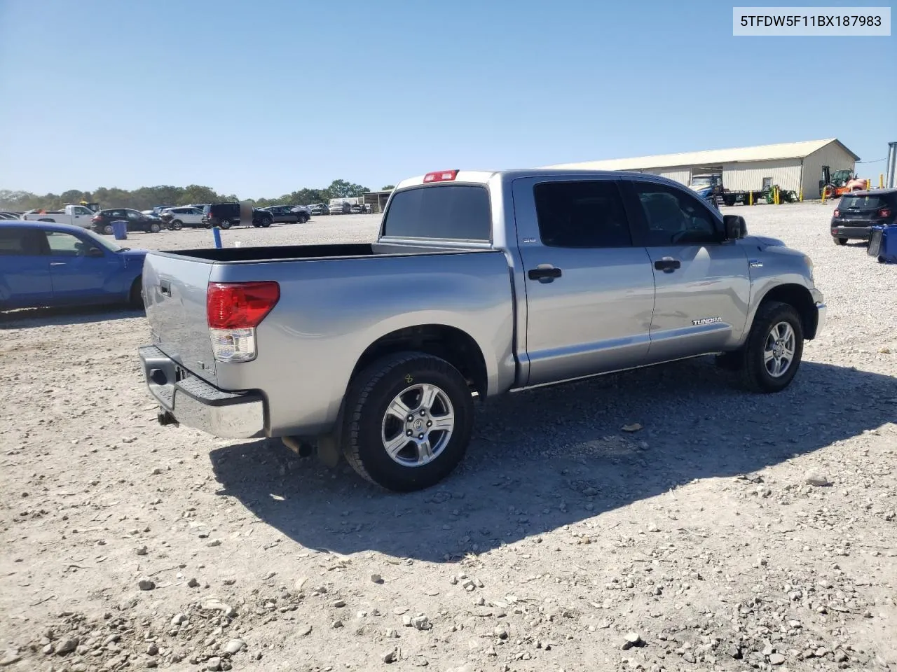 2011 Toyota Tundra Crewmax Sr5 VIN: 5TFDW5F11BX187983 Lot: 74264054