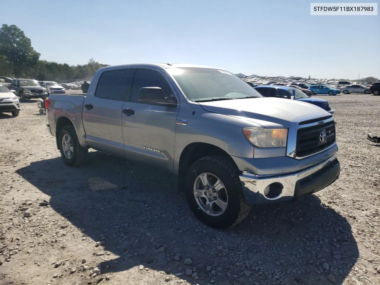 2011 Toyota Tundra Crewmax Sr5 VIN: 5TFDW5F11BX187983 Lot: 74264054