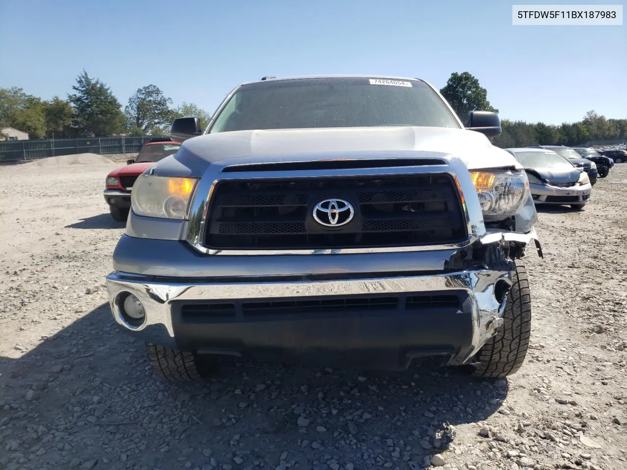 2011 Toyota Tundra Crewmax Sr5 VIN: 5TFDW5F11BX187983 Lot: 74264054