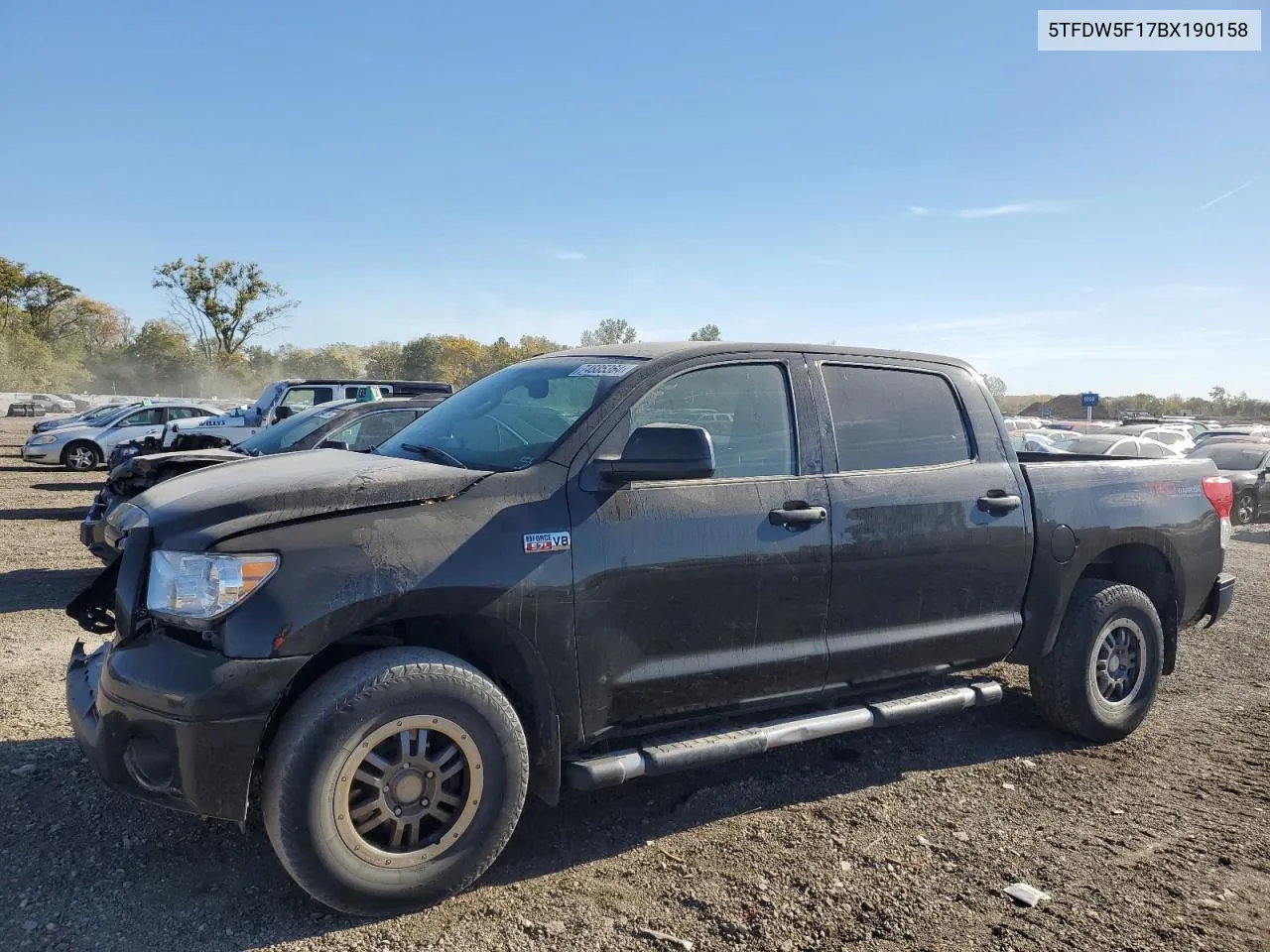 2011 Toyota Tundra Crewmax Sr5 VIN: 5TFDW5F17BX190158 Lot: 74885364