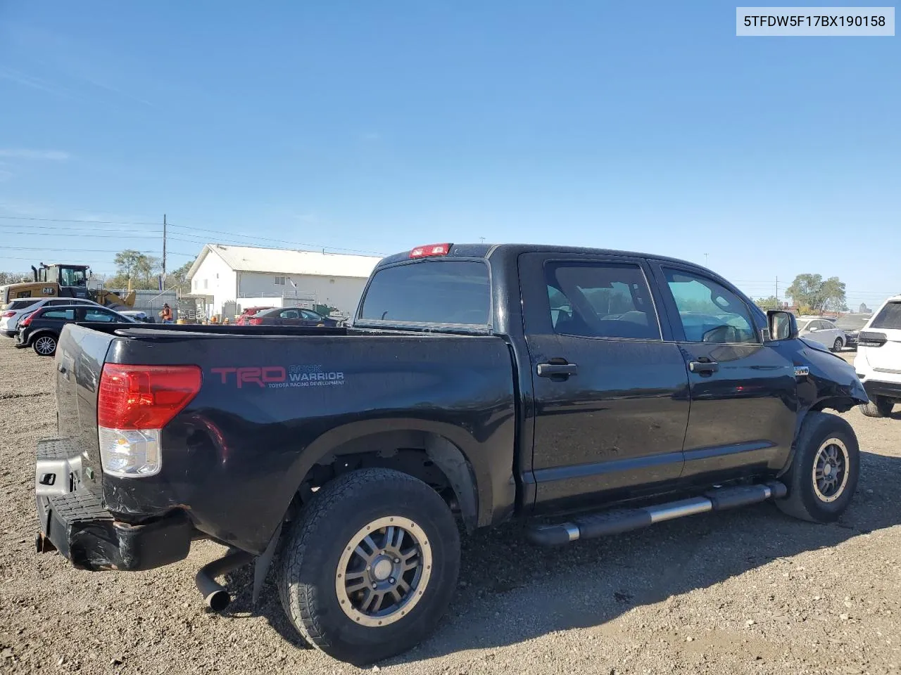 2011 Toyota Tundra Crewmax Sr5 VIN: 5TFDW5F17BX190158 Lot: 74885364