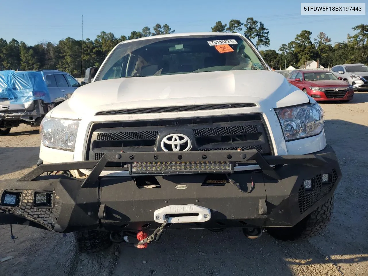 2011 Toyota Tundra Crewmax Sr5 VIN: 5TFDW5F18BX197443 Lot: 75186324