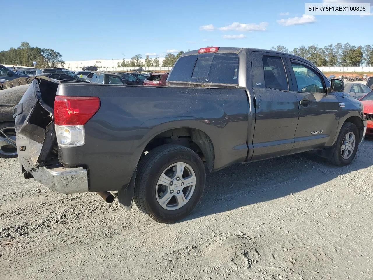 2011 Toyota Tundra Double Cab Sr5 VIN: 5TFRY5F1XBX100808 Lot: 75696444