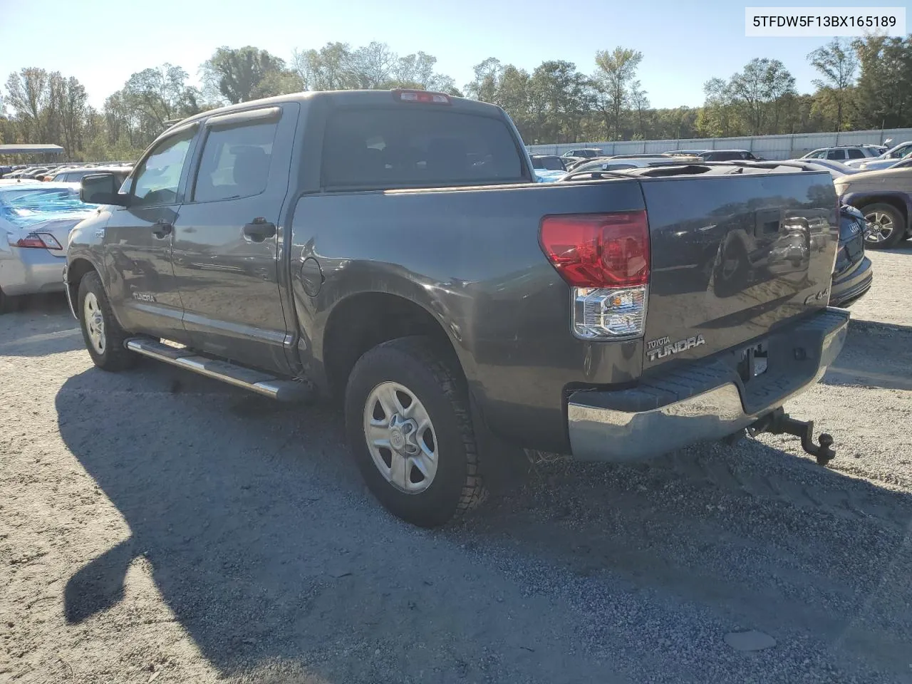 2011 Toyota Tundra Crewmax Sr5 VIN: 5TFDW5F13BX165189 Lot: 75954074