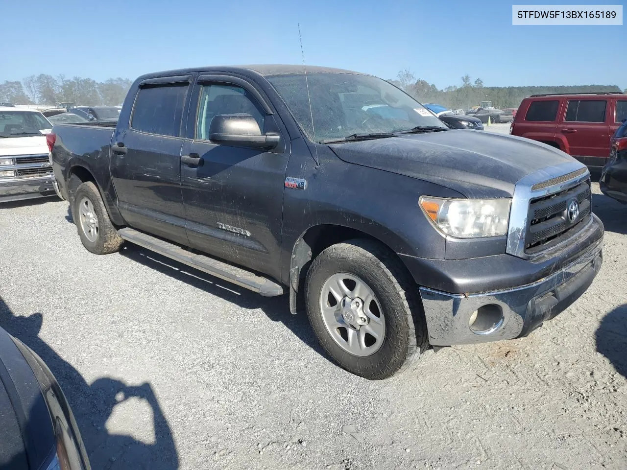 2011 Toyota Tundra Crewmax Sr5 VIN: 5TFDW5F13BX165189 Lot: 75954074