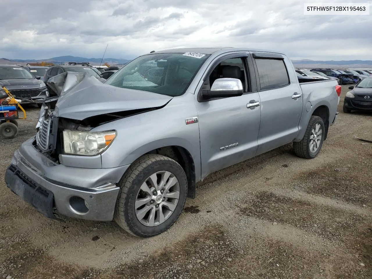 2011 Toyota Tundra Crewmax Limited VIN: 5TFHW5F12BX195463 Lot: 76452124