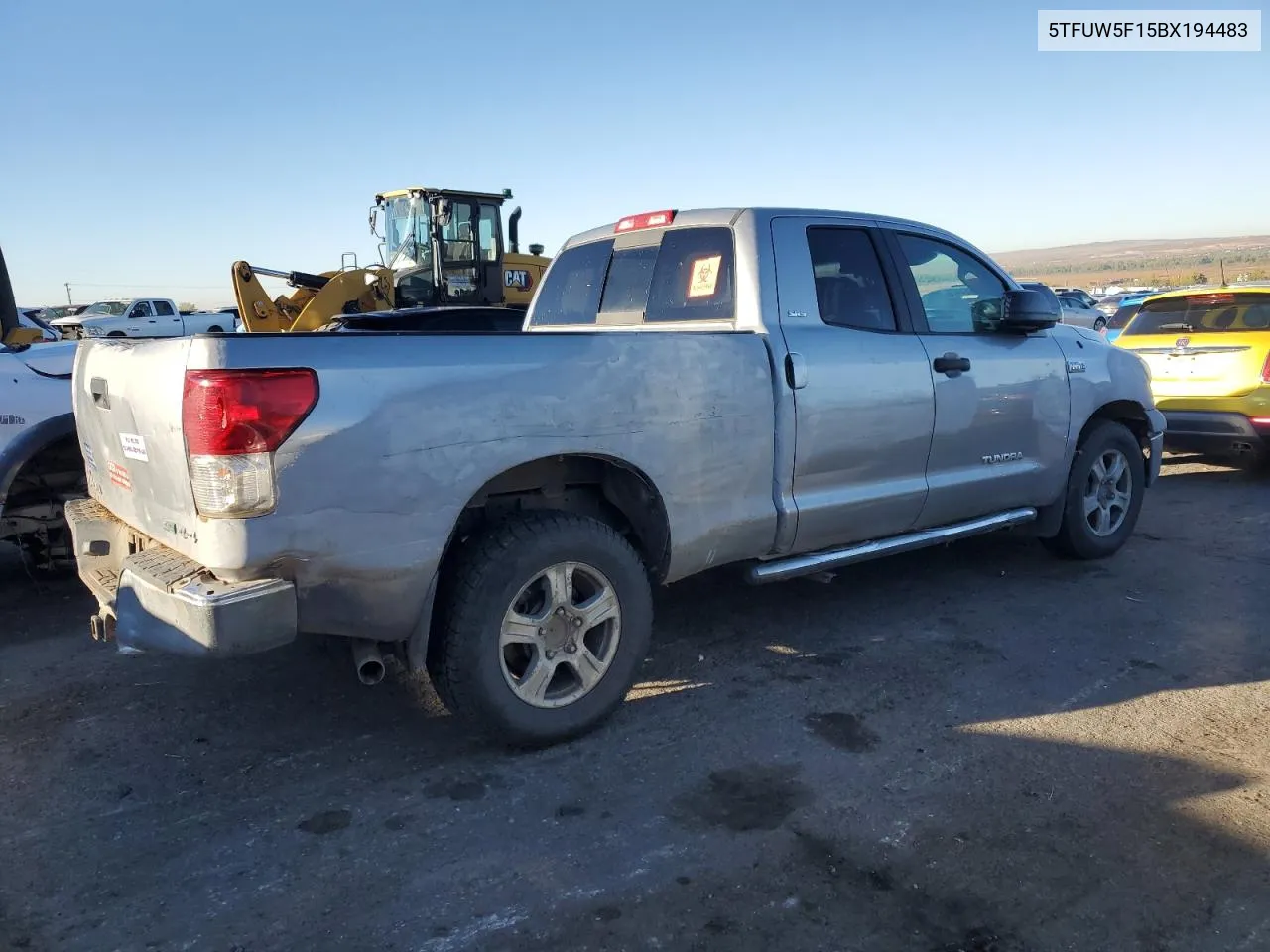 2011 Toyota Tundra Double Cab Sr5 VIN: 5TFUW5F15BX194483 Lot: 76934854