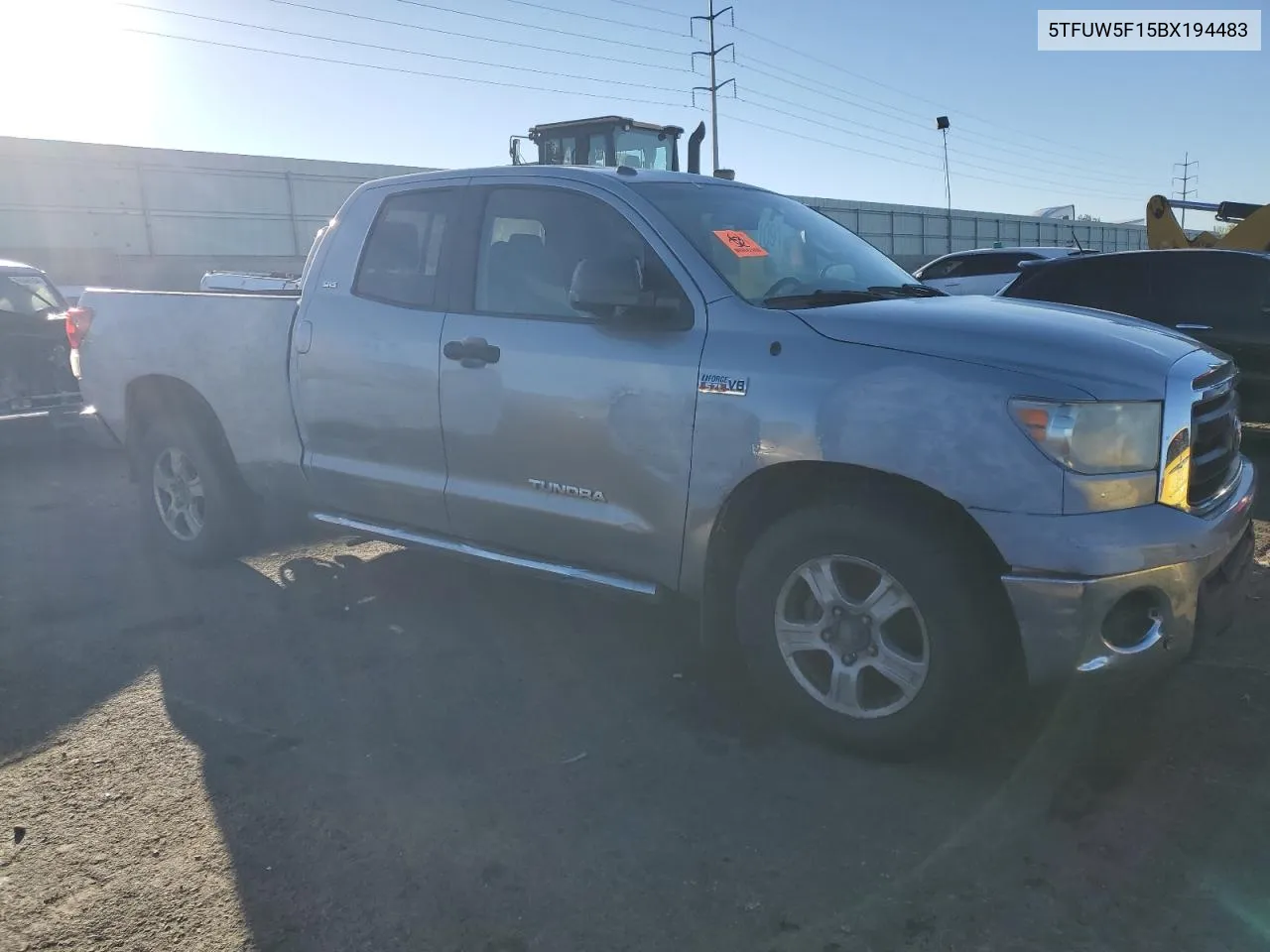 2011 Toyota Tundra Double Cab Sr5 VIN: 5TFUW5F15BX194483 Lot: 76934854