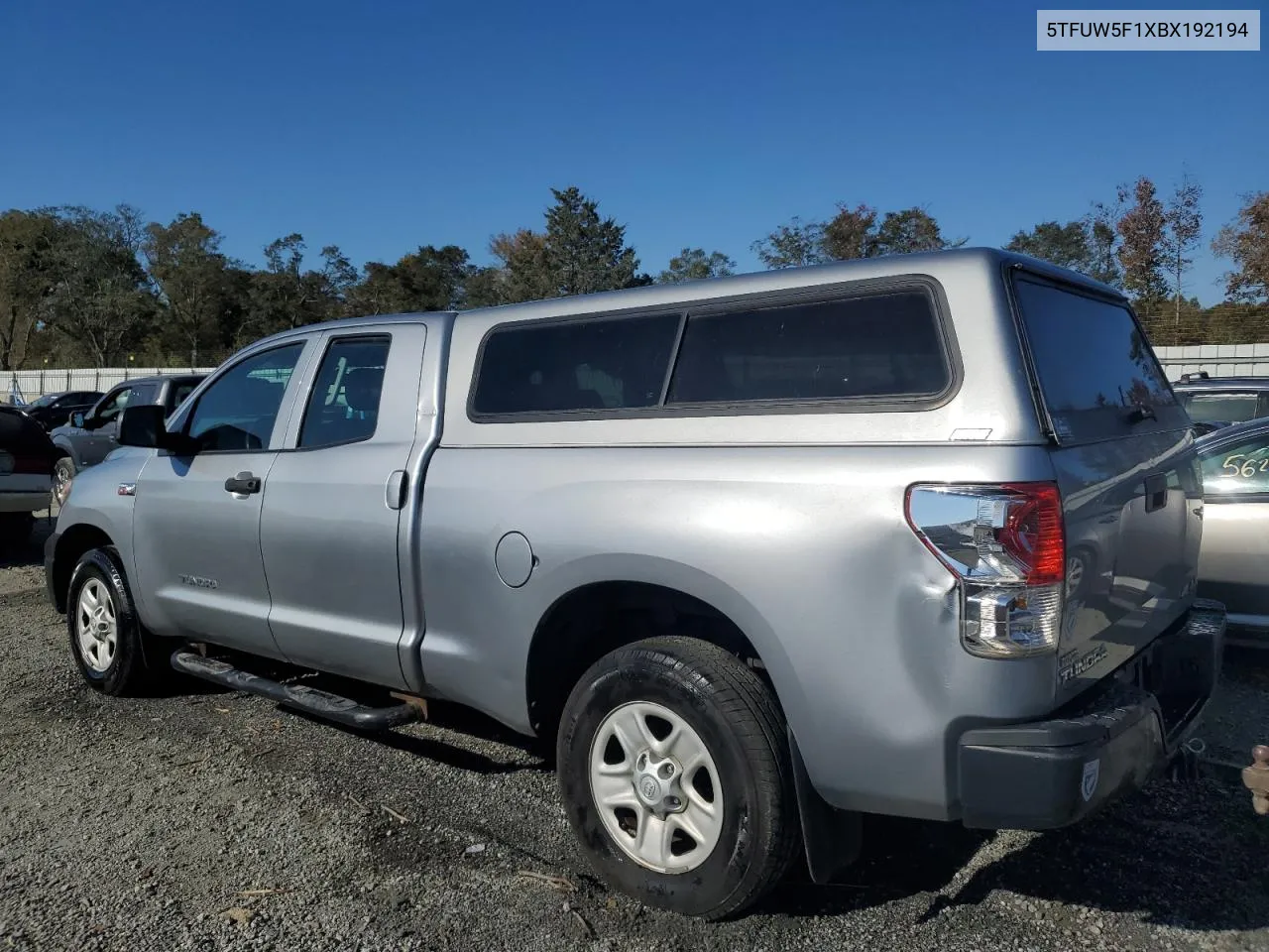 2011 Toyota Tundra Double Cab Sr5 VIN: 5TFUW5F1XBX192194 Lot: 77002384