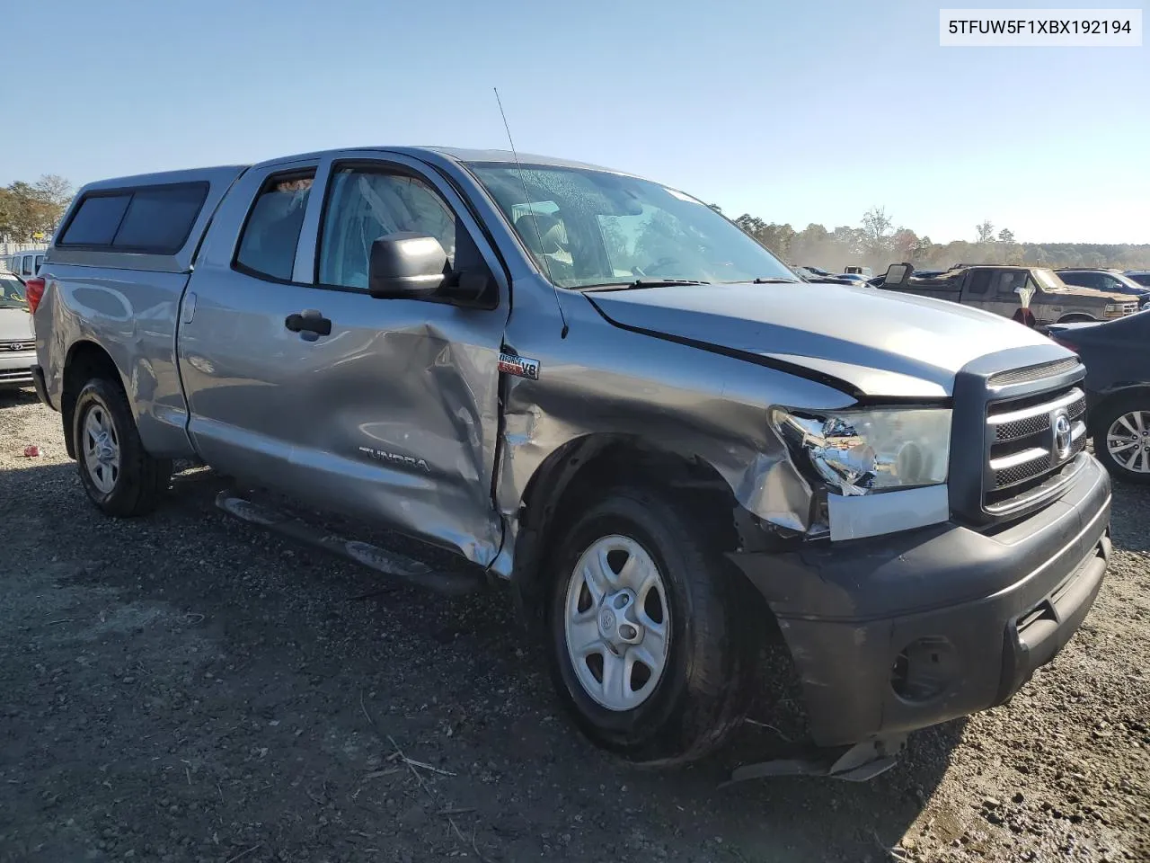 2011 Toyota Tundra Double Cab Sr5 VIN: 5TFUW5F1XBX192194 Lot: 77002384