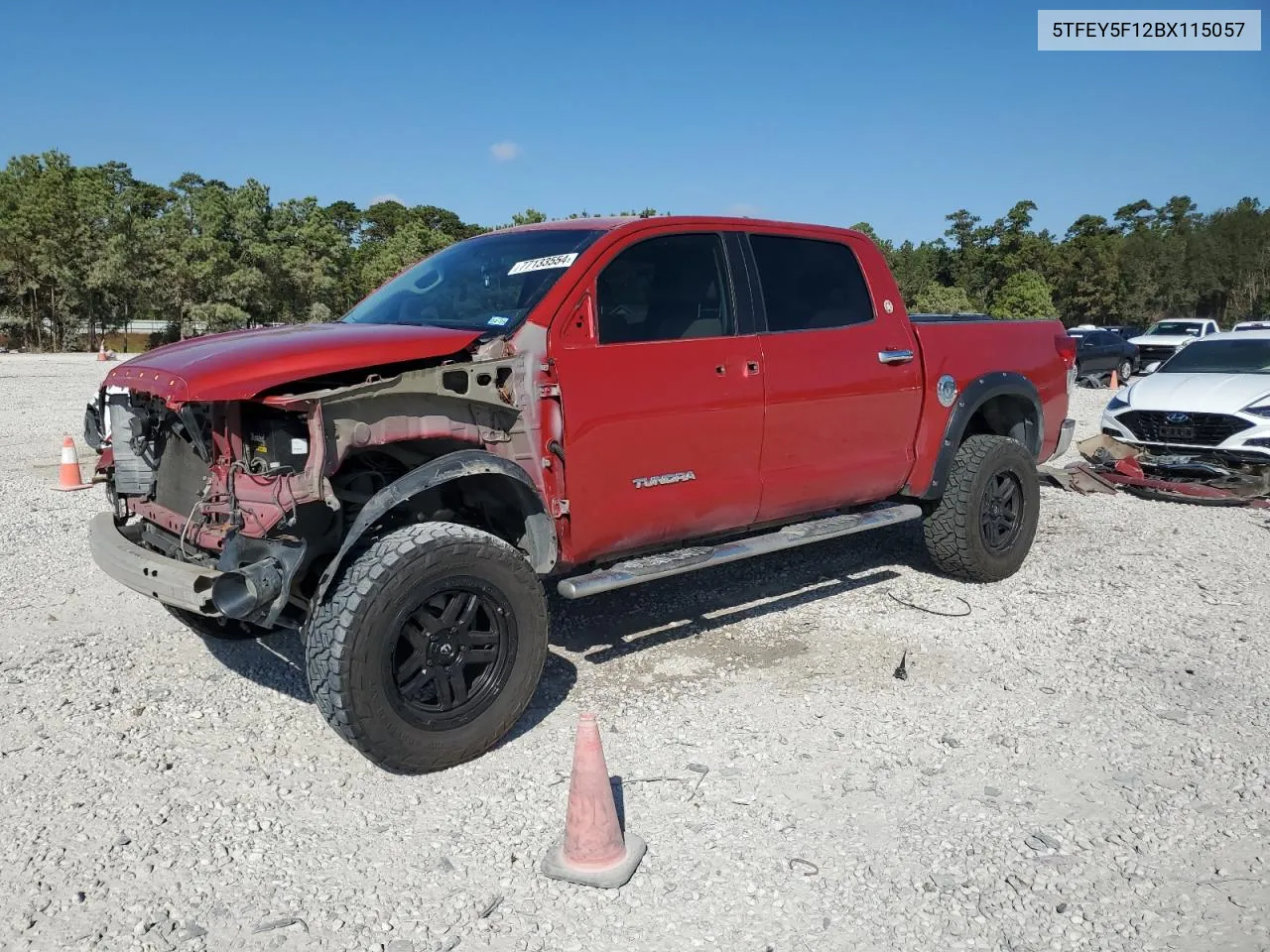 2011 Toyota Tundra Crewmax Sr5 VIN: 5TFEY5F12BX115057 Lot: 77133554