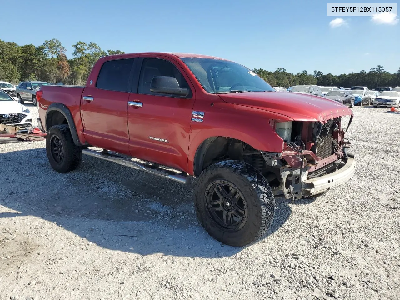 2011 Toyota Tundra Crewmax Sr5 VIN: 5TFEY5F12BX115057 Lot: 77133554