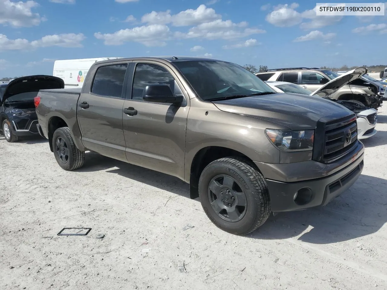 2011 Toyota Tundra Crewmax Sr5 VIN: 5TFDW5F19BX200110 Lot: 77179154