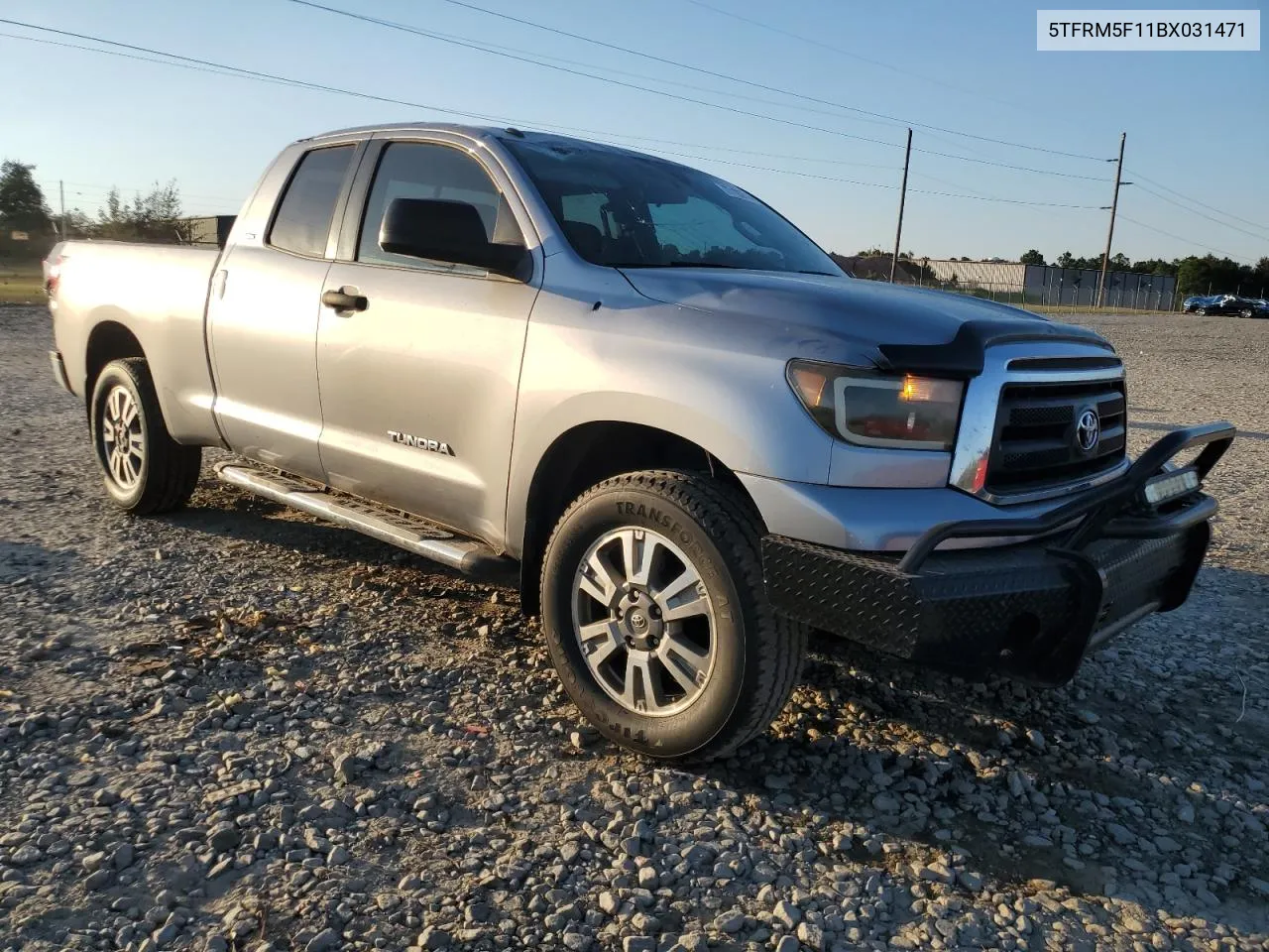 2011 Toyota Tundra Double Cab Sr5 VIN: 5TFRM5F11BX031471 Lot: 77193714