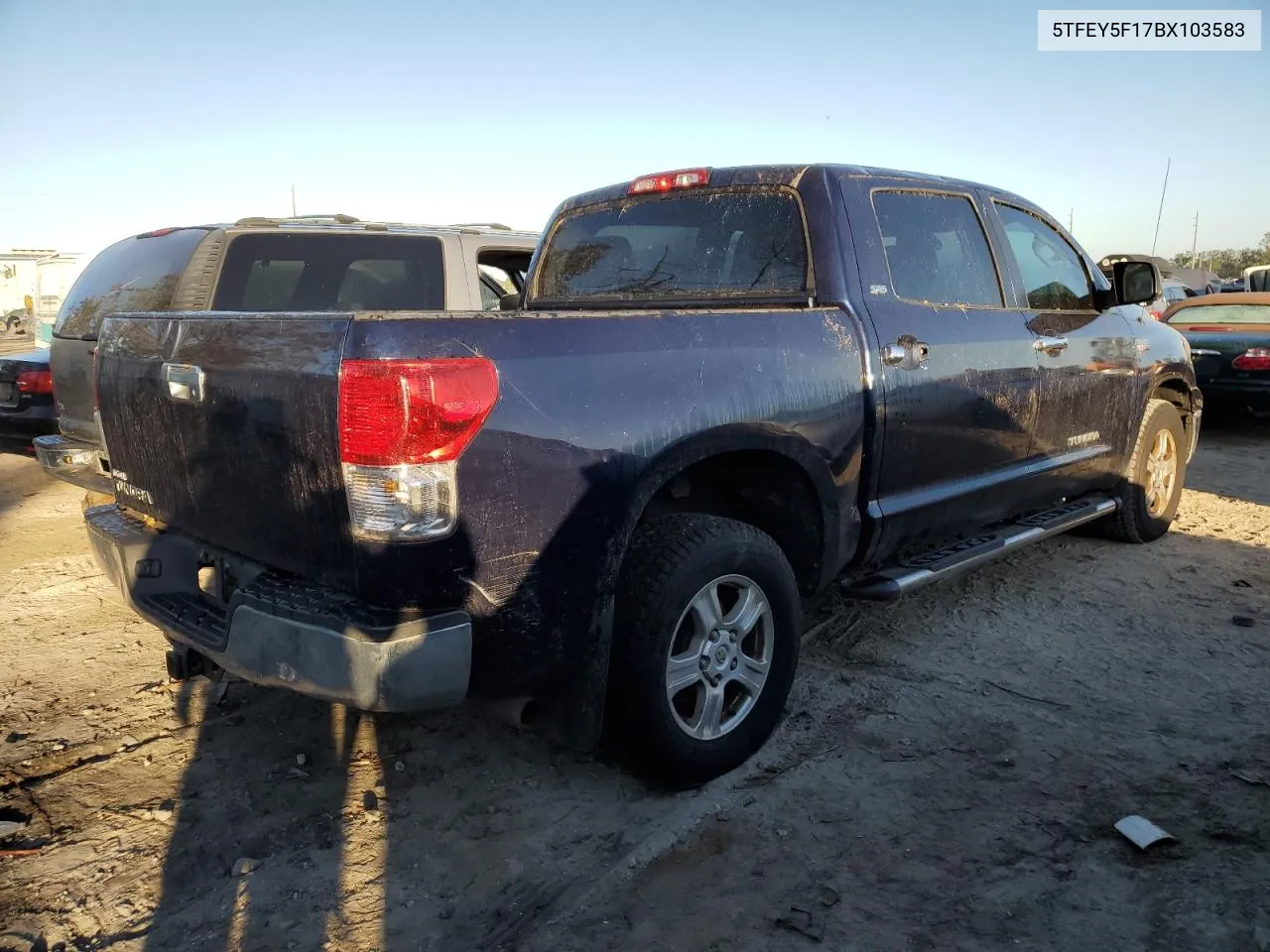 2011 Toyota Tundra Crewmax Sr5 VIN: 5TFEY5F17BX103583 Lot: 77559584