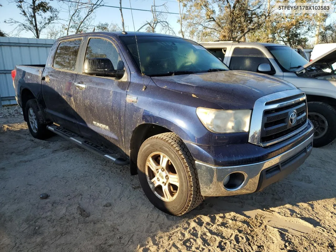 2011 Toyota Tundra Crewmax Sr5 VIN: 5TFEY5F17BX103583 Lot: 77559584