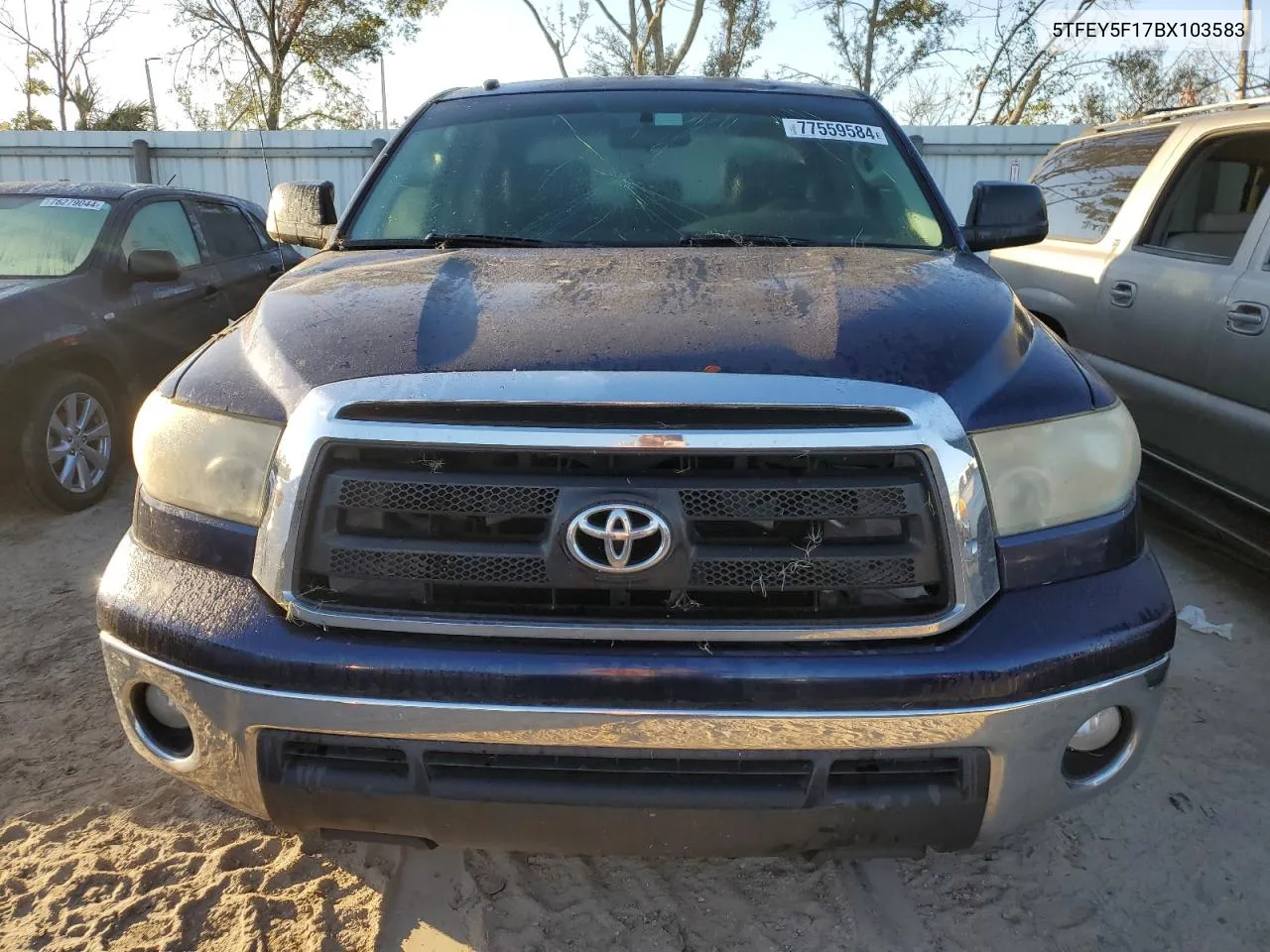 2011 Toyota Tundra Crewmax Sr5 VIN: 5TFEY5F17BX103583 Lot: 77559584