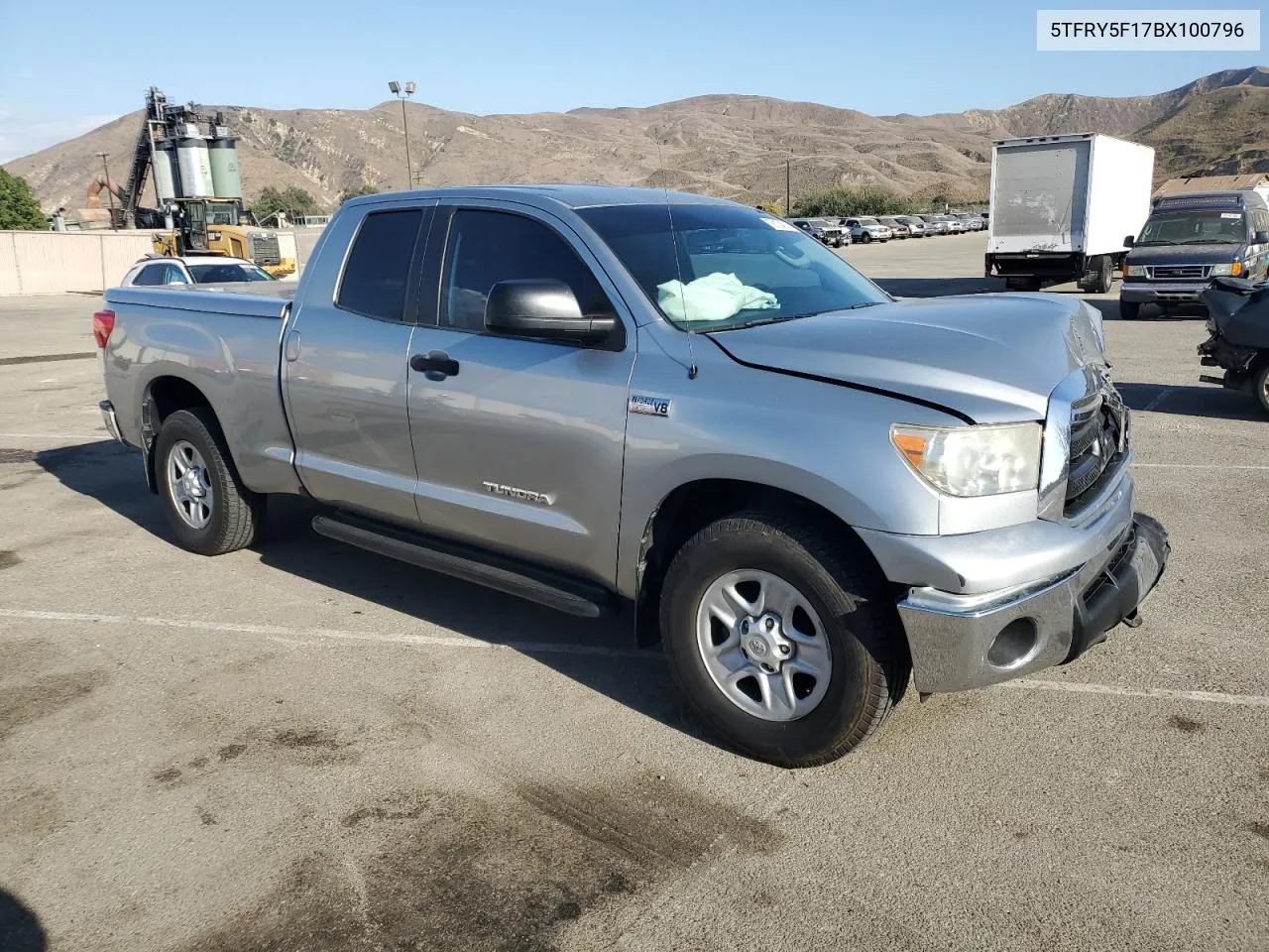 2011 Toyota Tundra Double Cab Sr5 VIN: 5TFRY5F17BX100796 Lot: 78104014