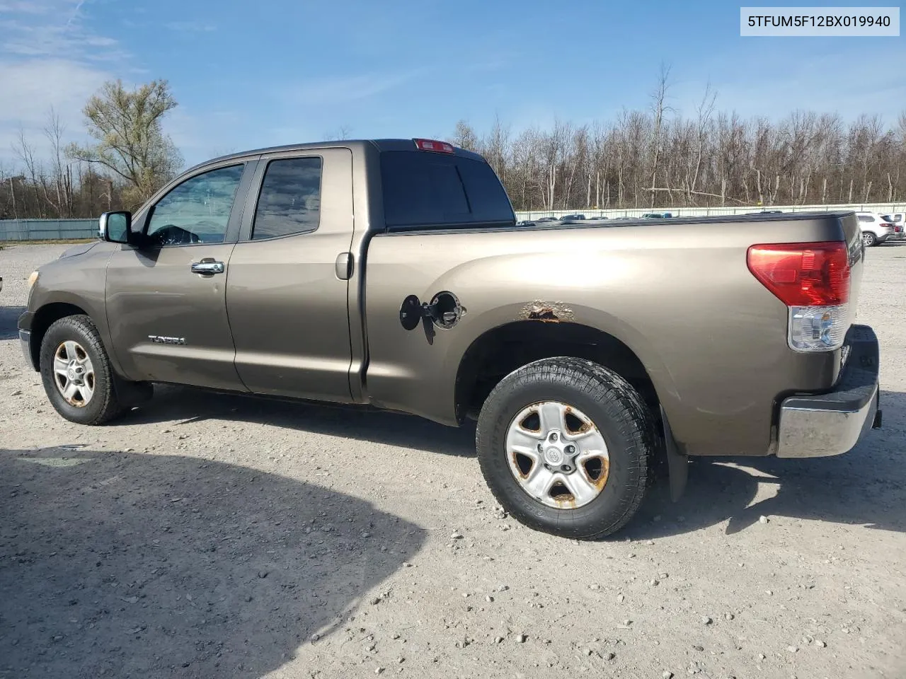 2011 Toyota Tundra Double Cab Sr5 VIN: 5TFUM5F12BX019940 Lot: 78203234