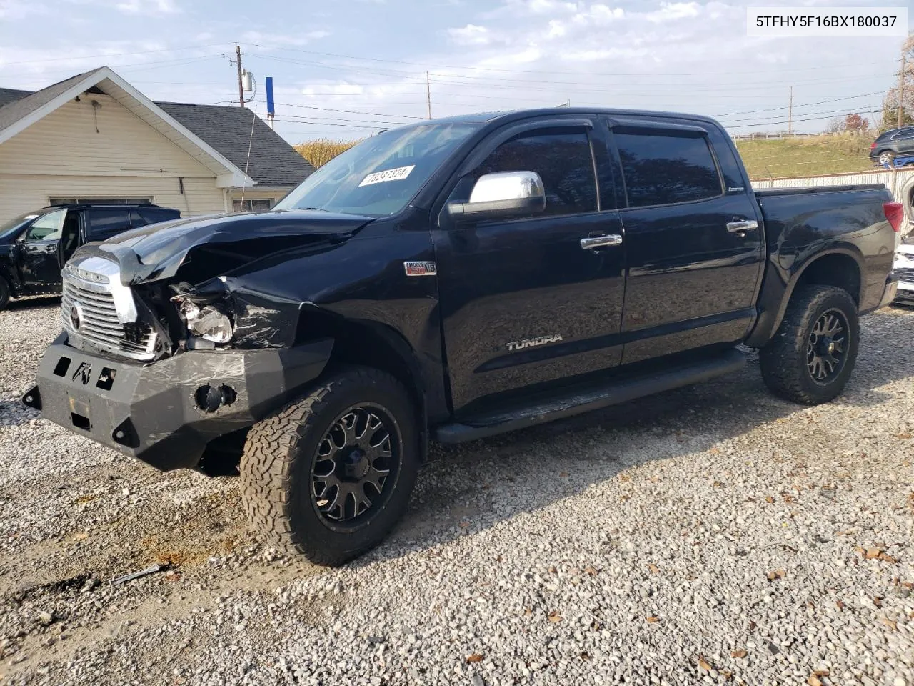 2011 Toyota Tundra Crewmax Limited VIN: 5TFHY5F16BX180037 Lot: 78247324