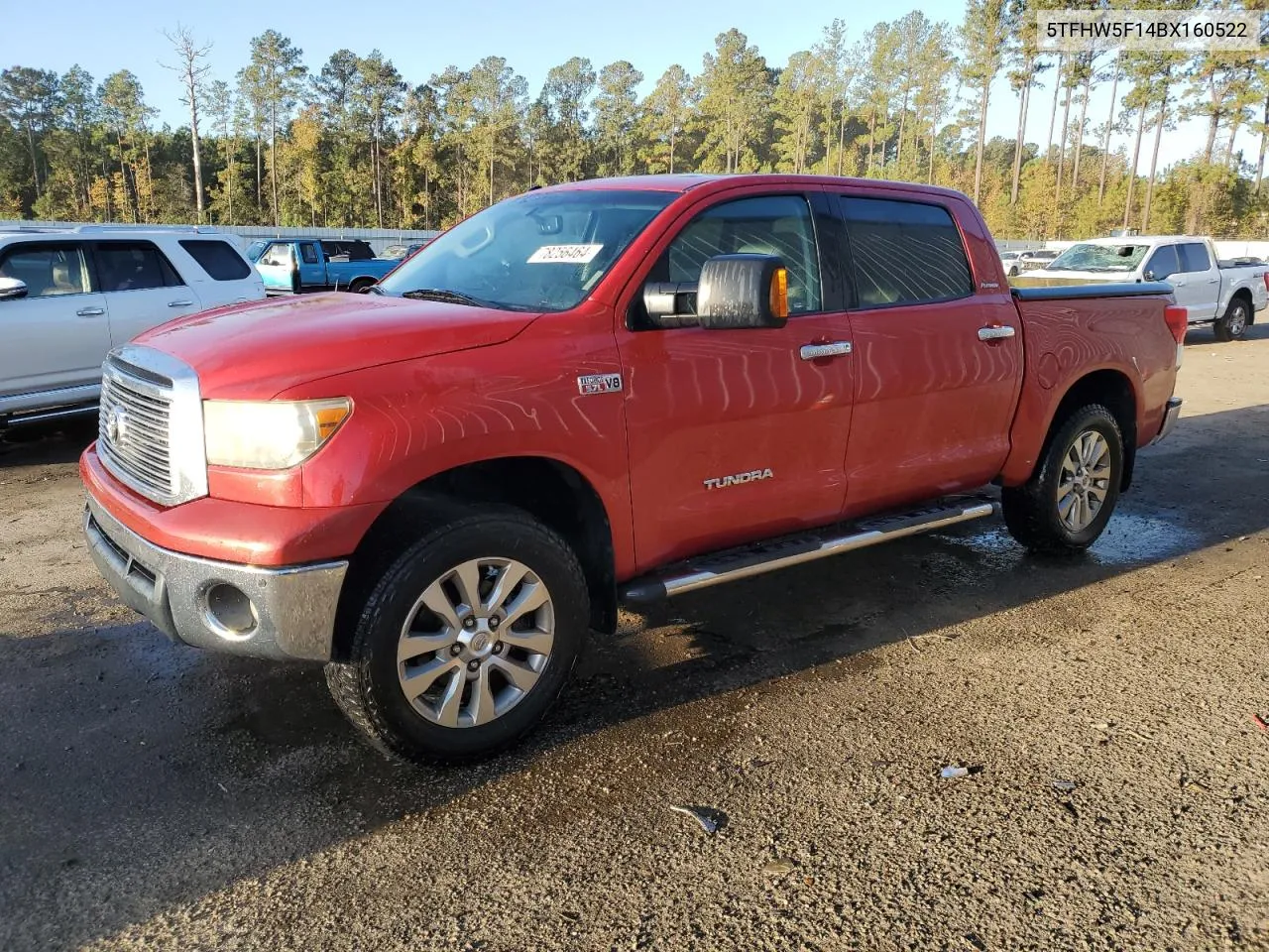 2011 Toyota Tundra Crewmax Limited VIN: 5TFHW5F14BX160522 Lot: 78256464