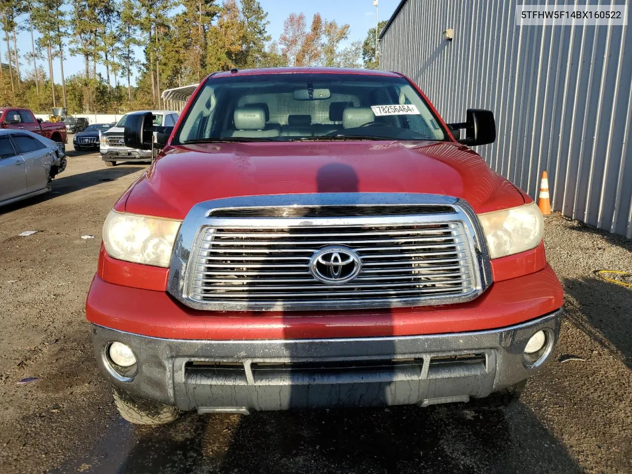 2011 Toyota Tundra Crewmax Limited VIN: 5TFHW5F14BX160522 Lot: 78256464