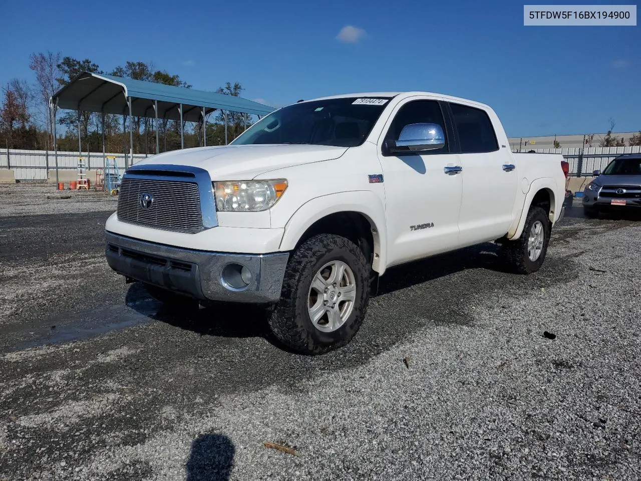 5TFDW5F16BX194900 2011 Toyota Tundra Crewmax Sr5