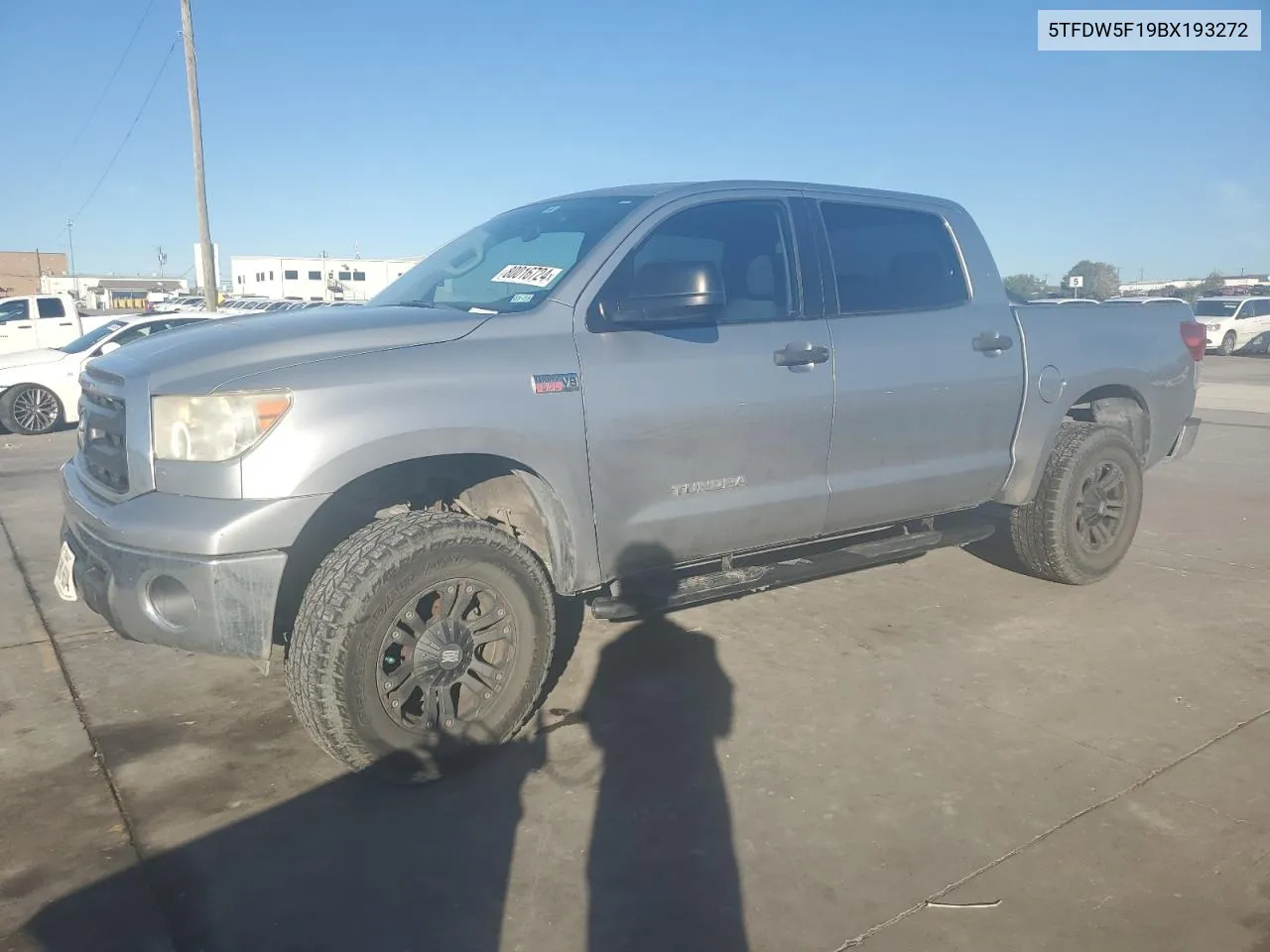 2011 Toyota Tundra Crewmax Sr5 VIN: 5TFDW5F19BX193272 Lot: 80016724