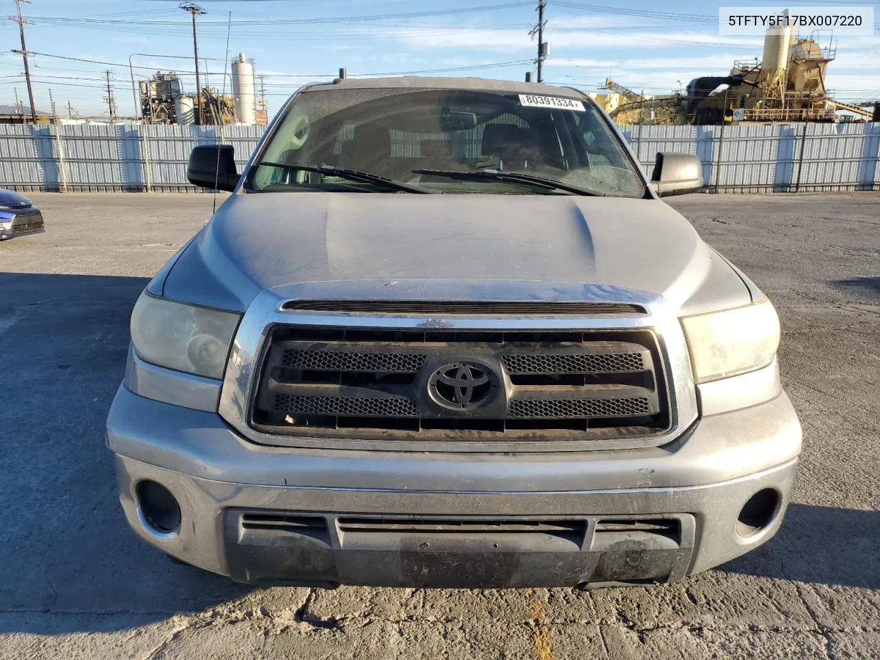 2011 Toyota Tundra Double Cab Sr5 VIN: 5TFTY5F17BX007220 Lot: 80391334