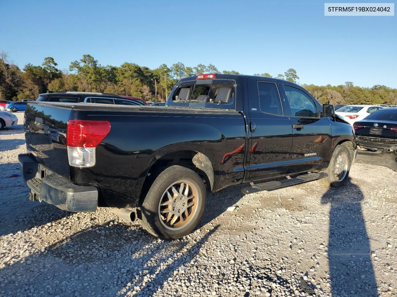 2011 Toyota Tundra Double Cab Sr5 VIN: 5TFRM5F19BX024042 Lot: 82594353