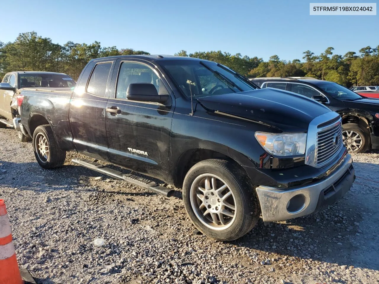 2011 Toyota Tundra Double Cab Sr5 VIN: 5TFRM5F19BX024042 Lot: 82594353