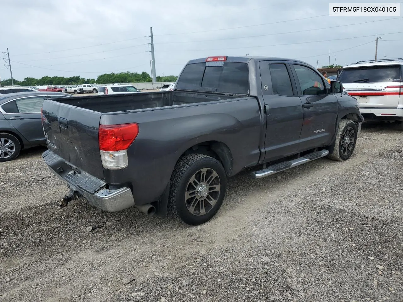 2012 Toyota Tundra Double Cab Sr5 VIN: 5TFRM5F18CX040105 Lot: 53350134