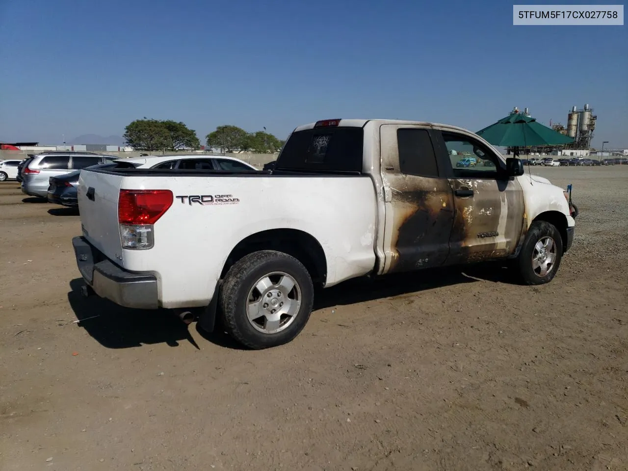 2012 Toyota Tundra Double Cab Sr5 VIN: 5TFUM5F17CX027758 Lot: 57976164