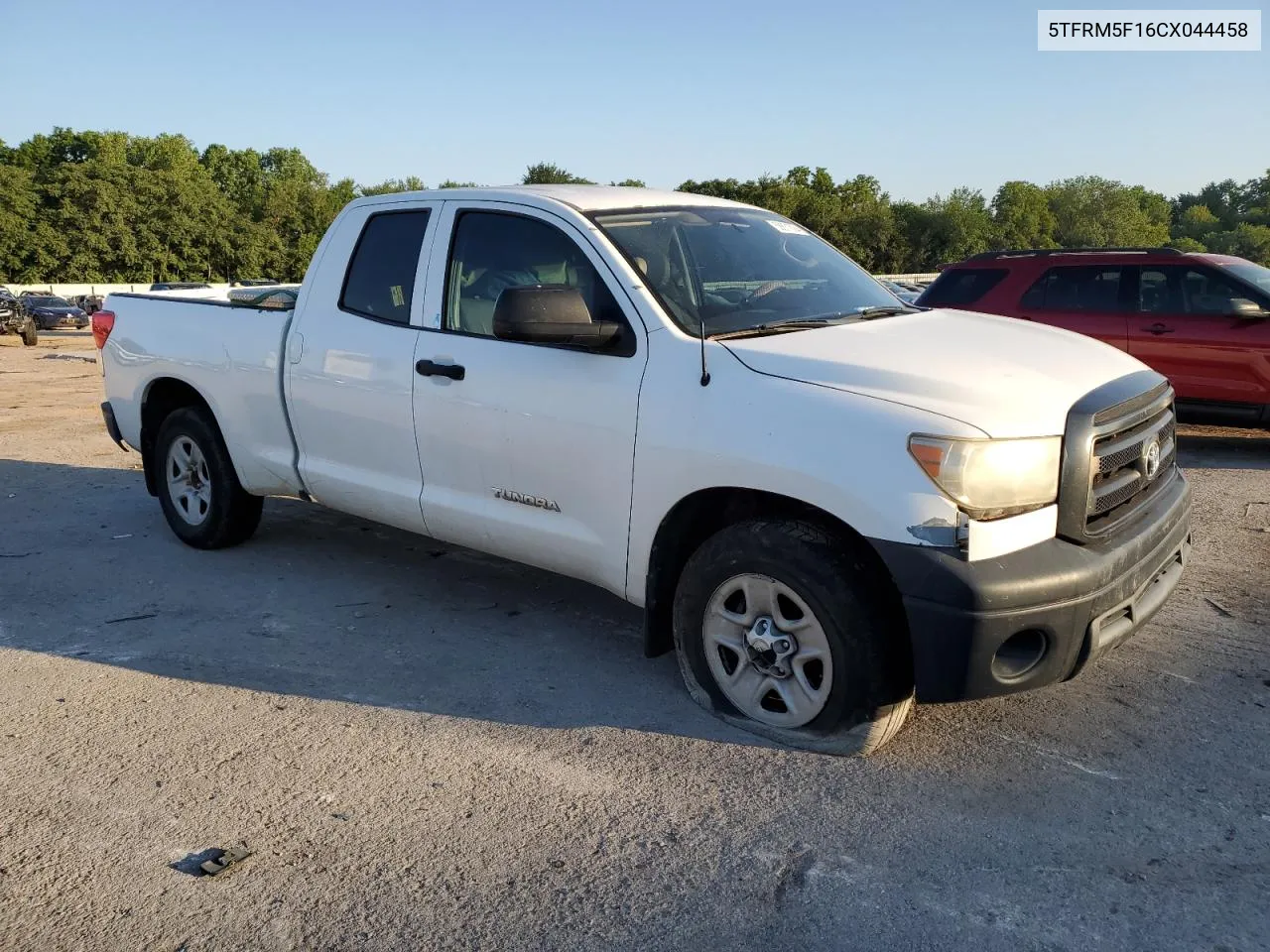 2012 Toyota Tundra Double Cab Sr5 VIN: 5TFRM5F16CX044458 Lot: 58671094