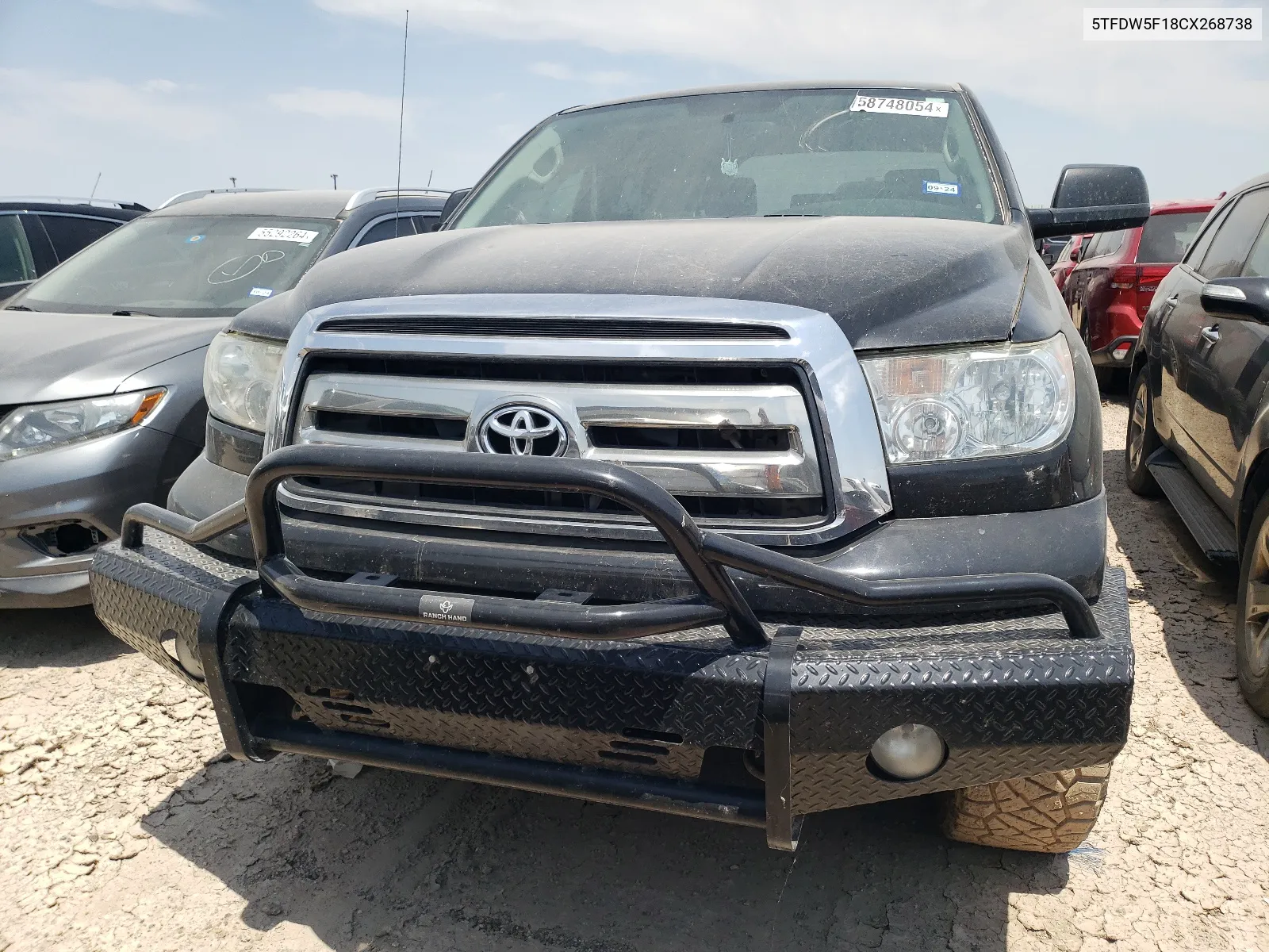 2012 Toyota Tundra Crewmax Sr5 VIN: 5TFDW5F18CX268738 Lot: 58748054