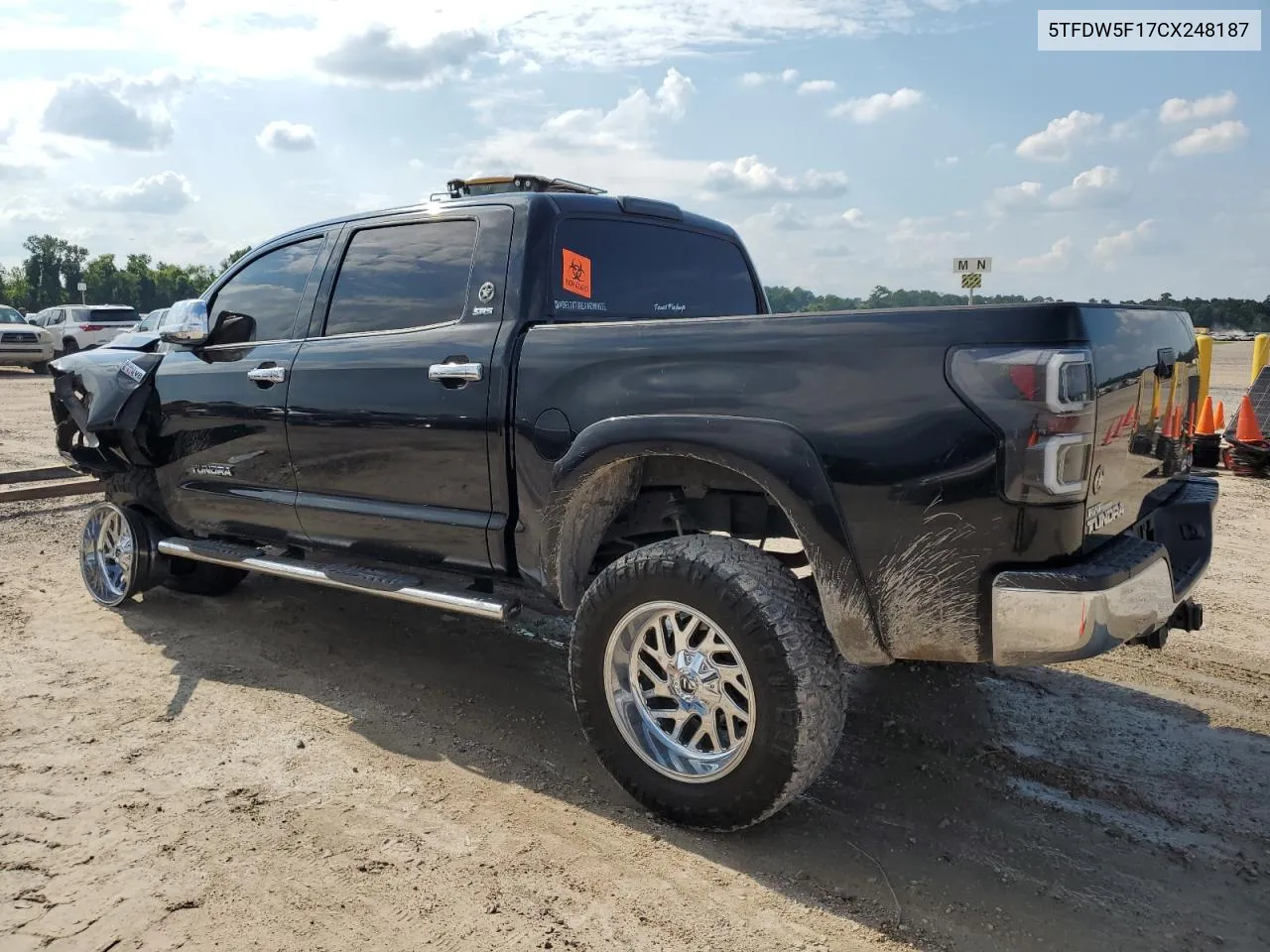 2012 Toyota Tundra Crewmax Sr5 VIN: 5TFDW5F17CX248187 Lot: 58868384