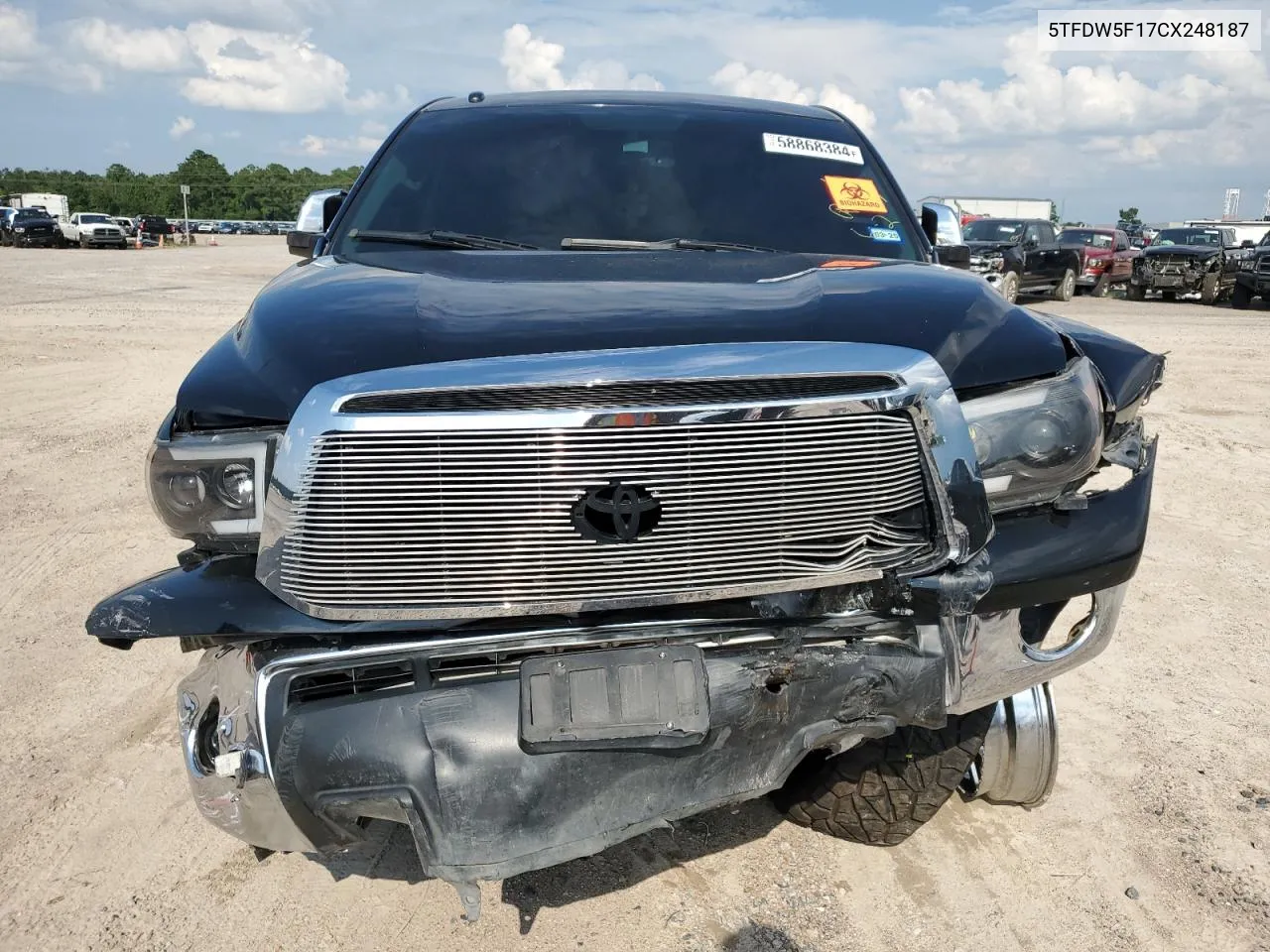 2012 Toyota Tundra Crewmax Sr5 VIN: 5TFDW5F17CX248187 Lot: 58868384