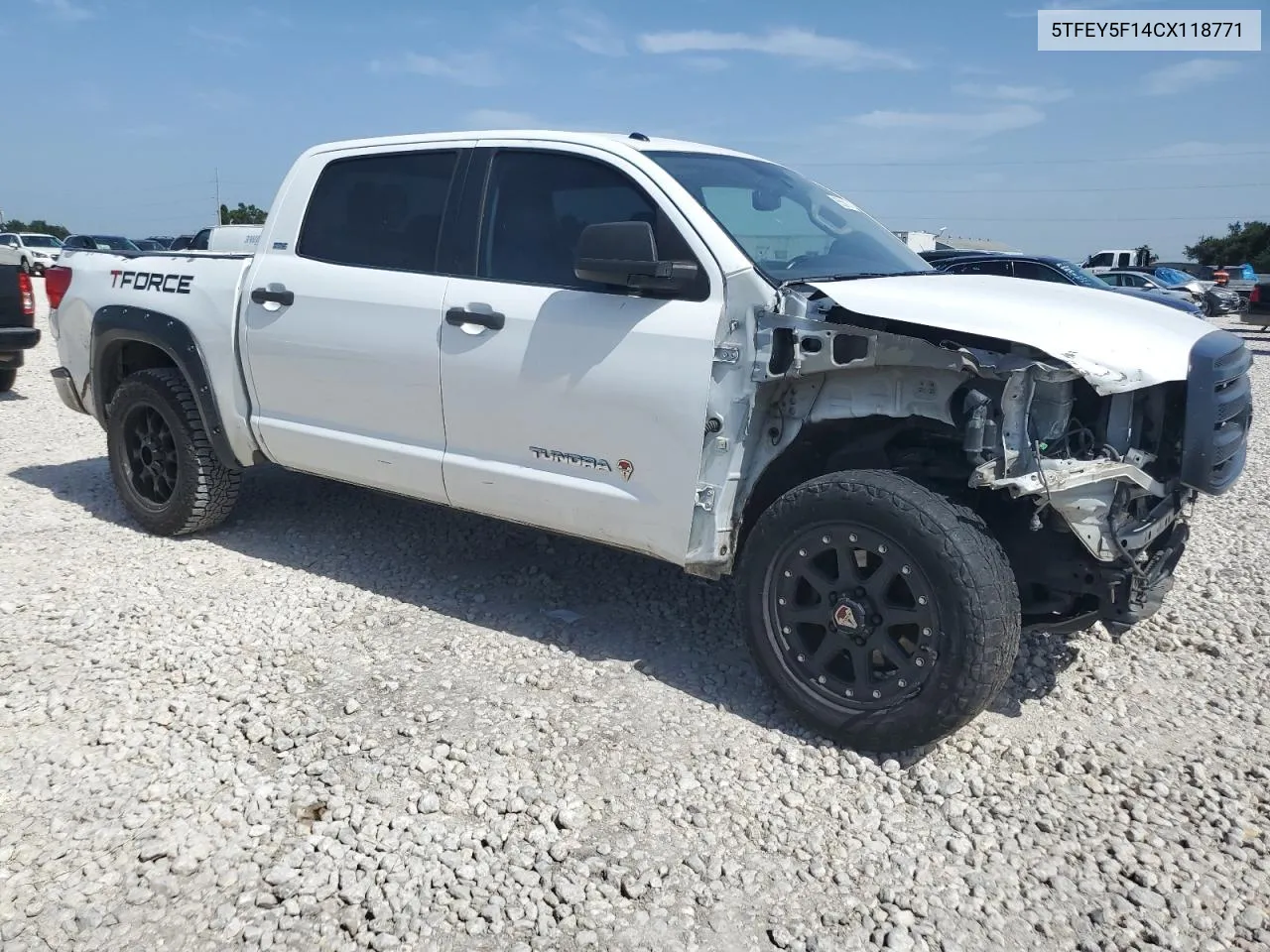 2012 Toyota Tundra Crewmax Sr5 VIN: 5TFEY5F14CX118771 Lot: 65589164